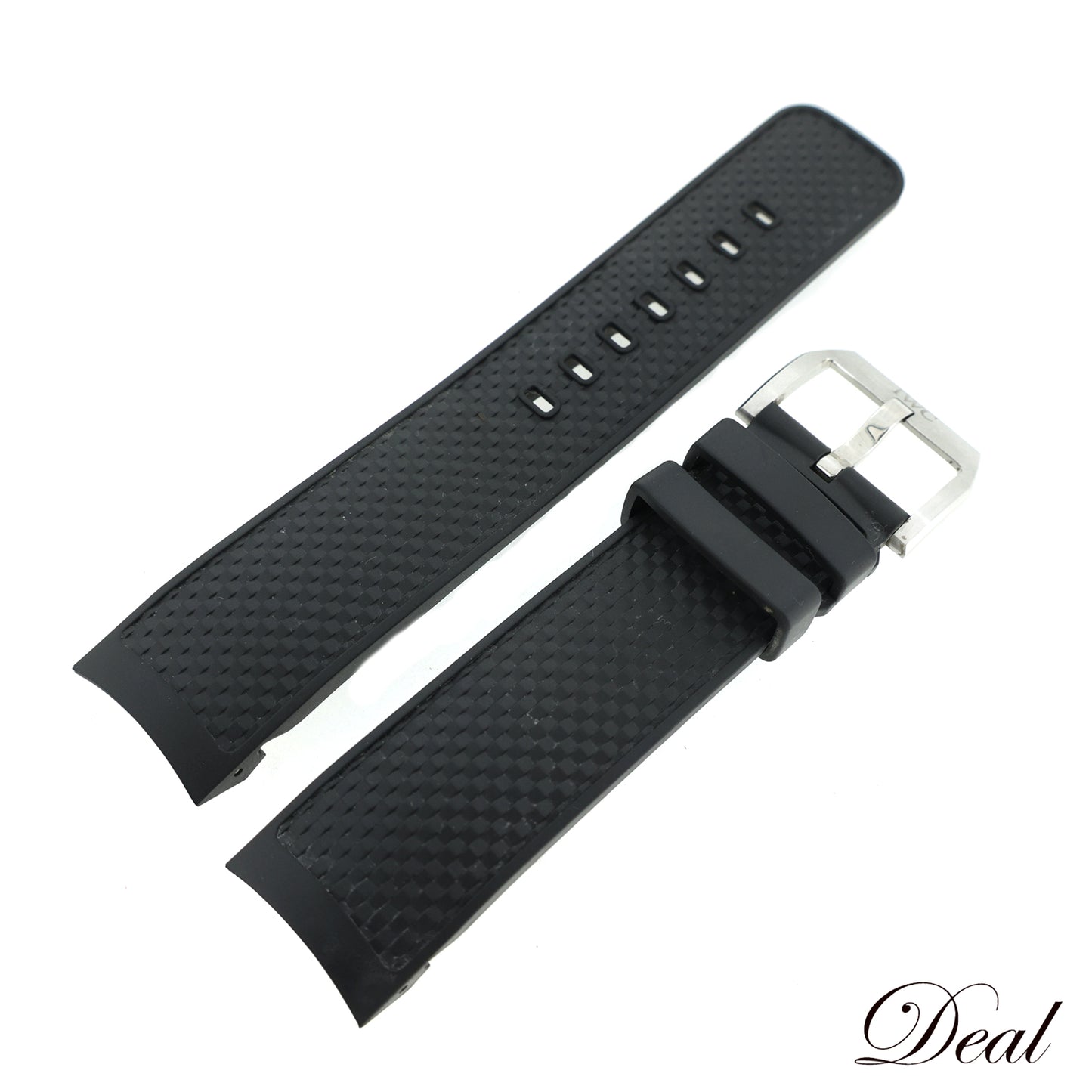 IWC アイダブリュシー 純正 ラバーベルト アクアタイマー用 尾錠付き ブラック メンズ 時計ベルト