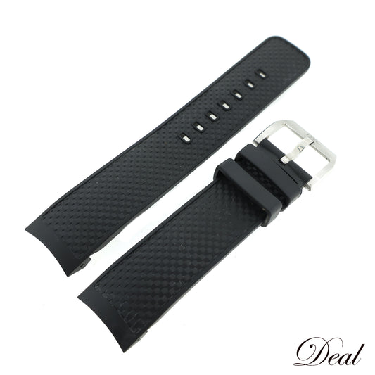 IWC アイダブリュシー 純正 ラバーベルト アクアタイマー用 尾錠付き ブラック メンズ 時計ベルト