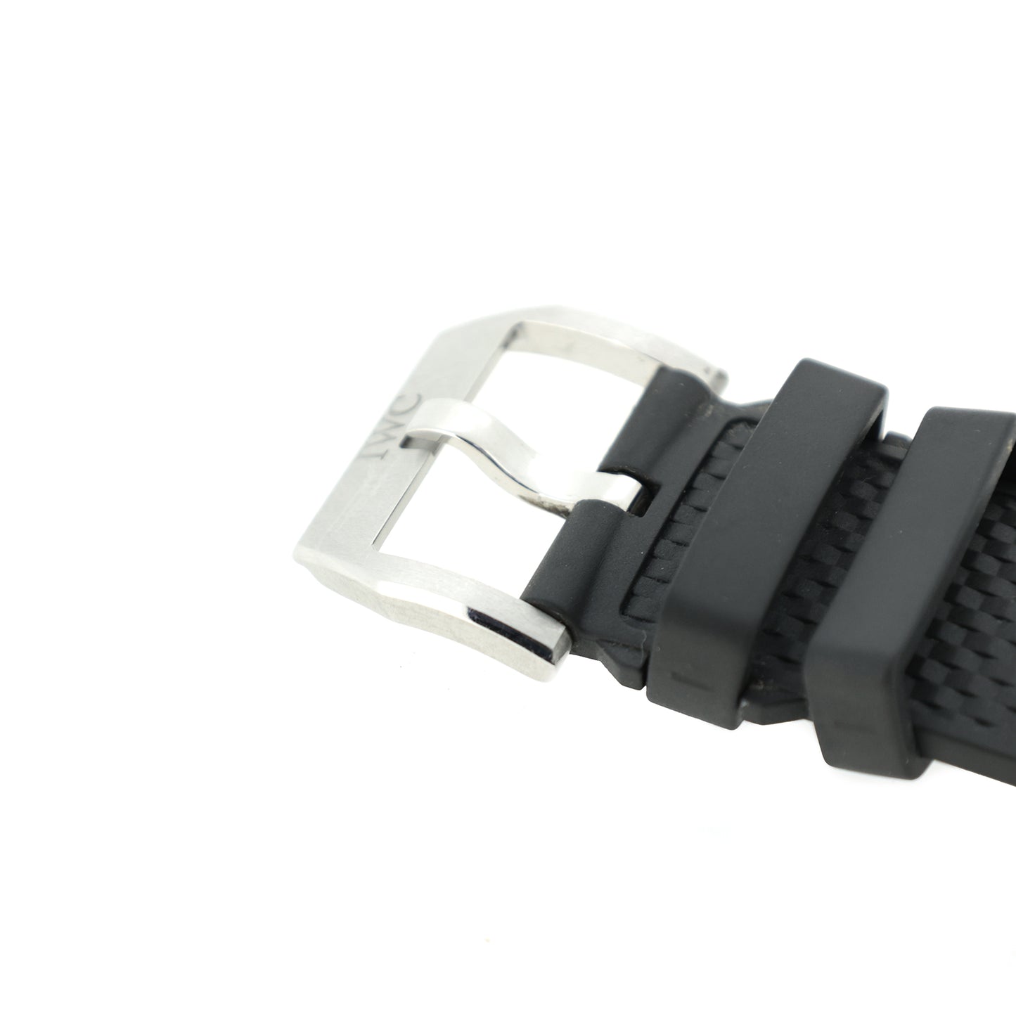 IWC アイダブリュシー 純正 ラバーベルト アクアタイマー用 尾錠付き ブラック メンズ 時計ベルト