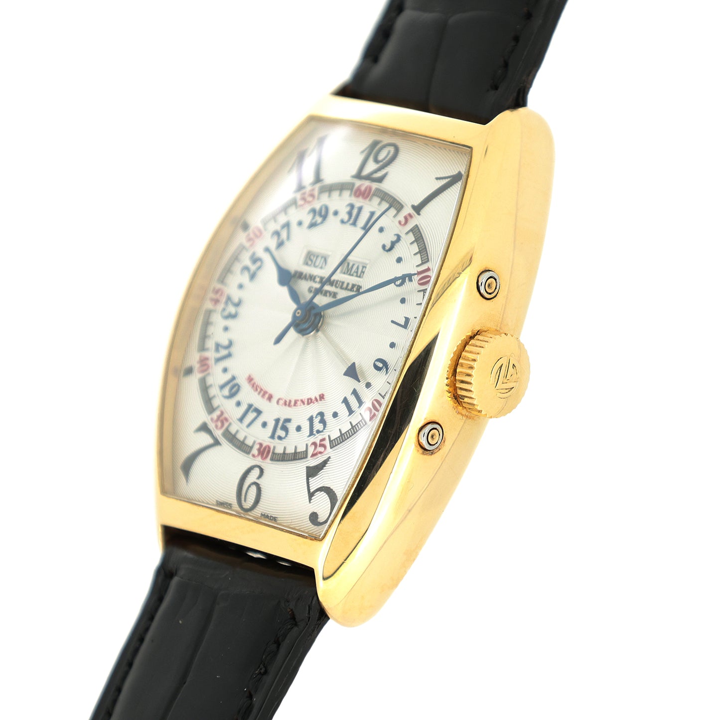 K18YG FRANCK MULLER フランクミュラー トノーカーベックス マスターカレンダー 5850MC メンズ 腕時計