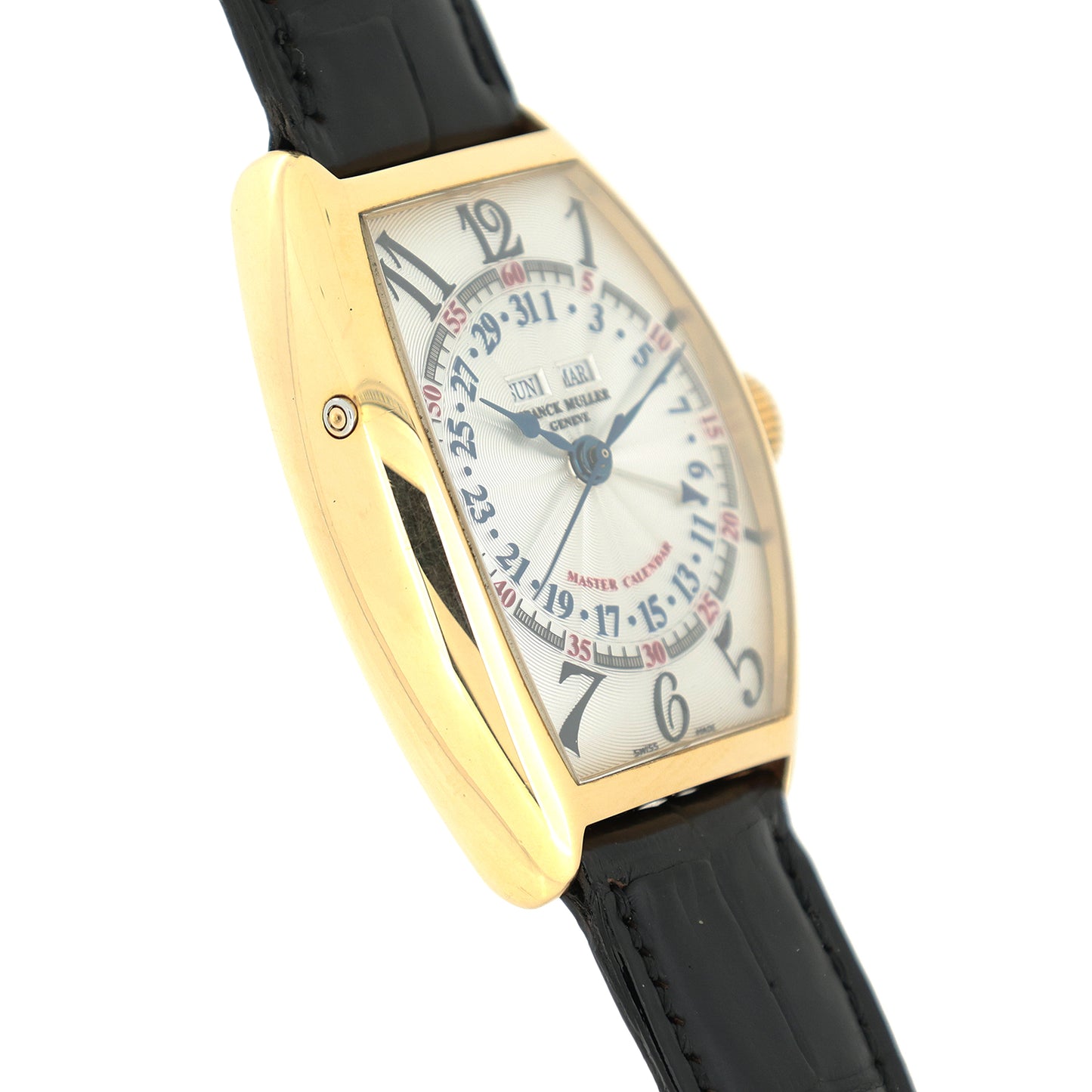 K18YG FRANCK MULLER フランクミュラー トノーカーベックス マスターカレンダー 5850MC メンズ 腕時計