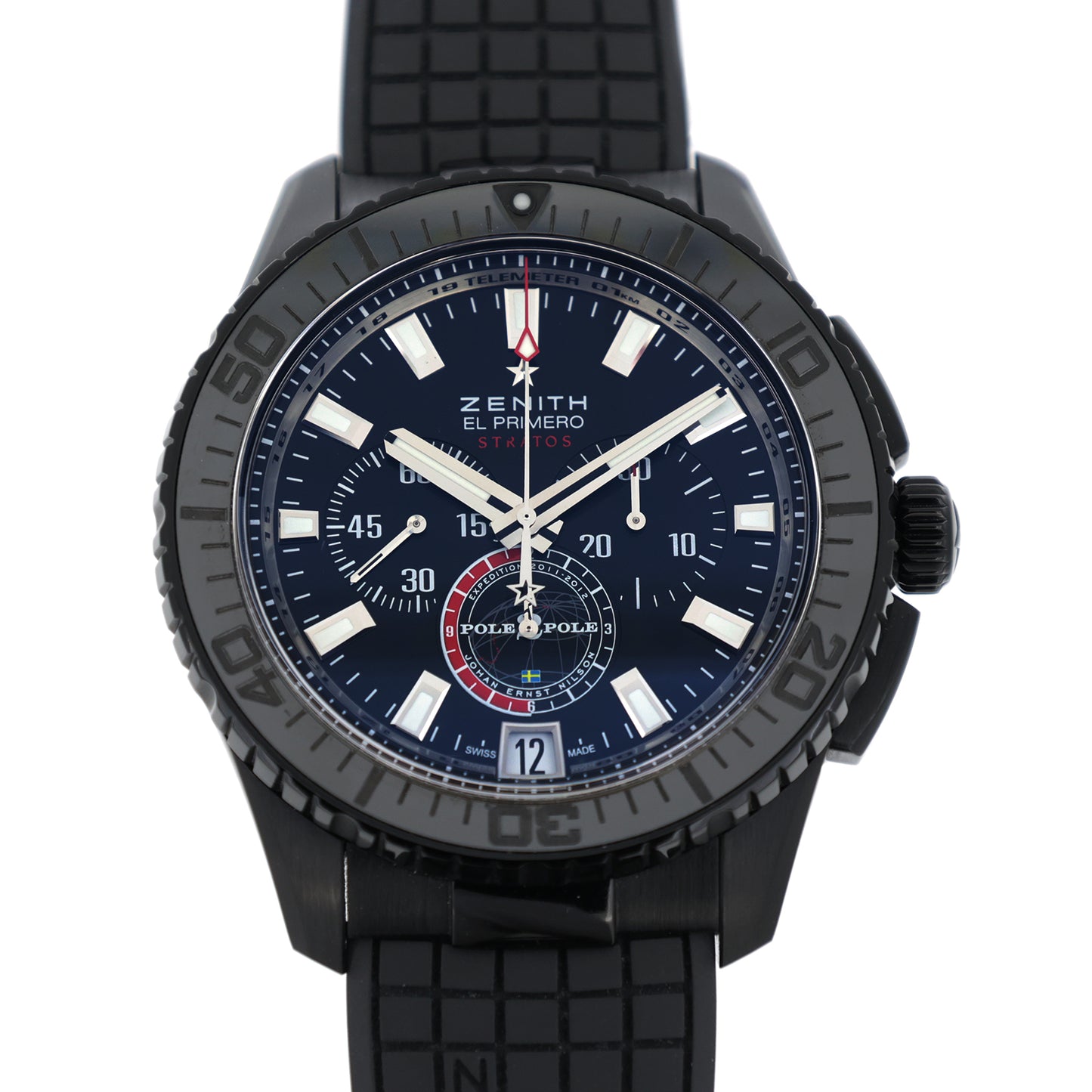 世界500本限定 ZENITH ゼニス  エル・プリメロ ストラトス フライバック クロノ ヨハン エルンスト ニルソン  24.2062.405  メンズ 腕時計