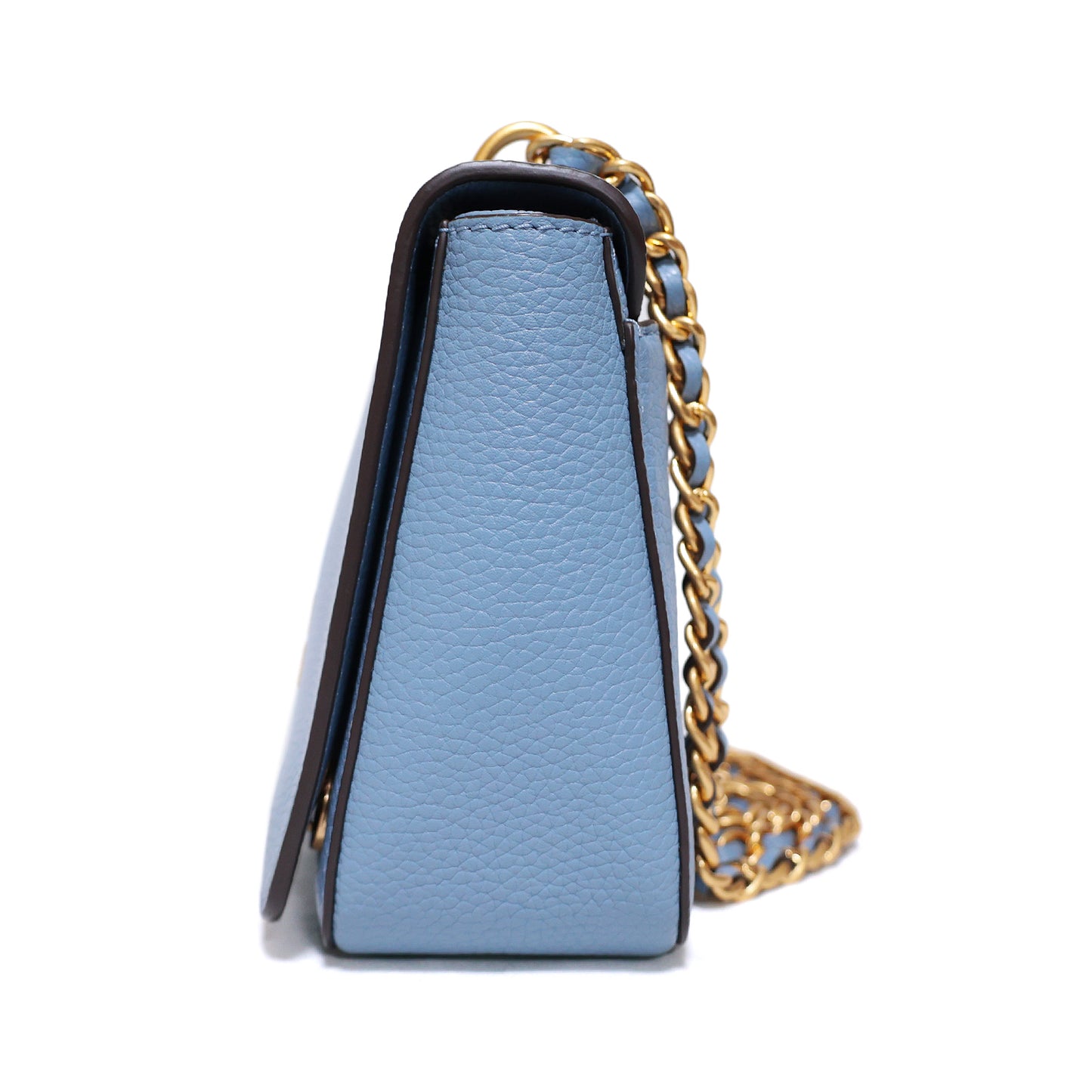 TORY BURCH トリーバーチ ロゴ チェーンショルダー ゴールド金具 ブルー レディース ショルダーバッグ