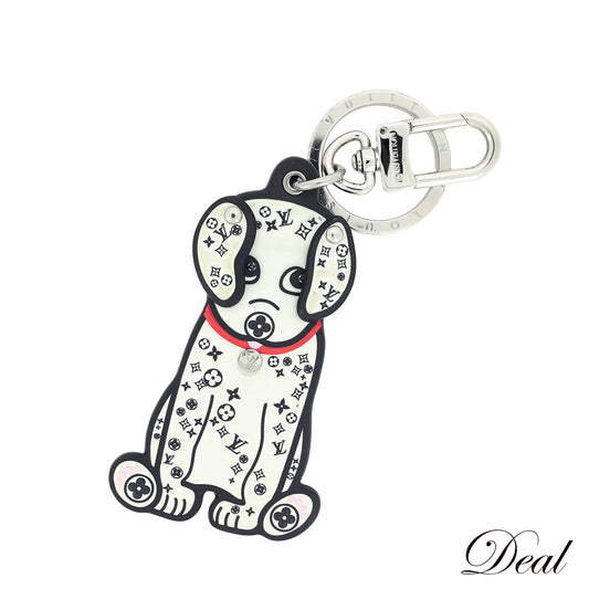 希少 LOUIS VUITTON ルイ・ヴィトン ポルト クレ LVダルマタ キーリング M00746 ホワイト レディース キーホルダー
LV