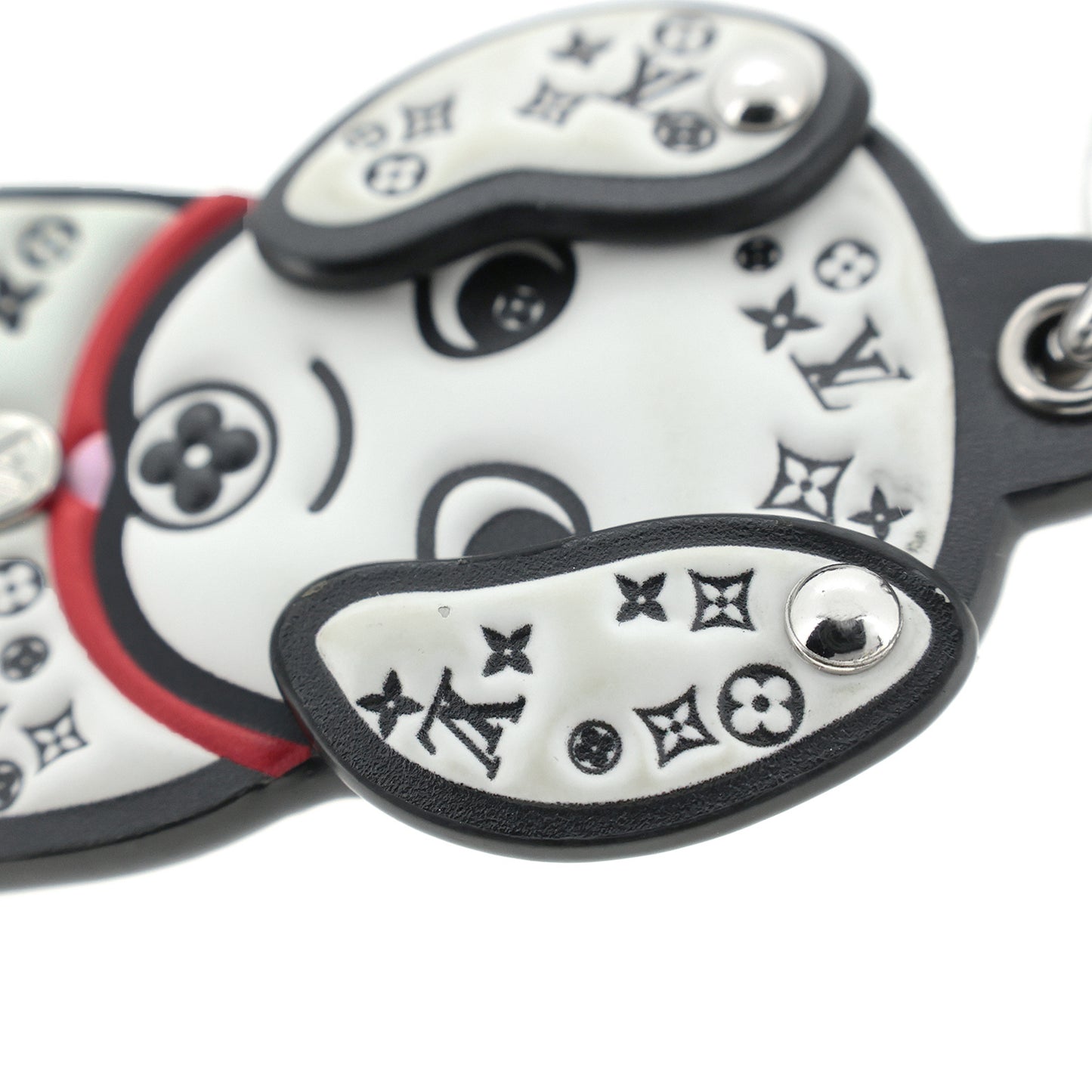 希少 LOUIS VUITTON ルイ・ヴィトン ポルト クレ LVダルマタ キーリング M00746 ホワイト レディース キーホルダー
LV