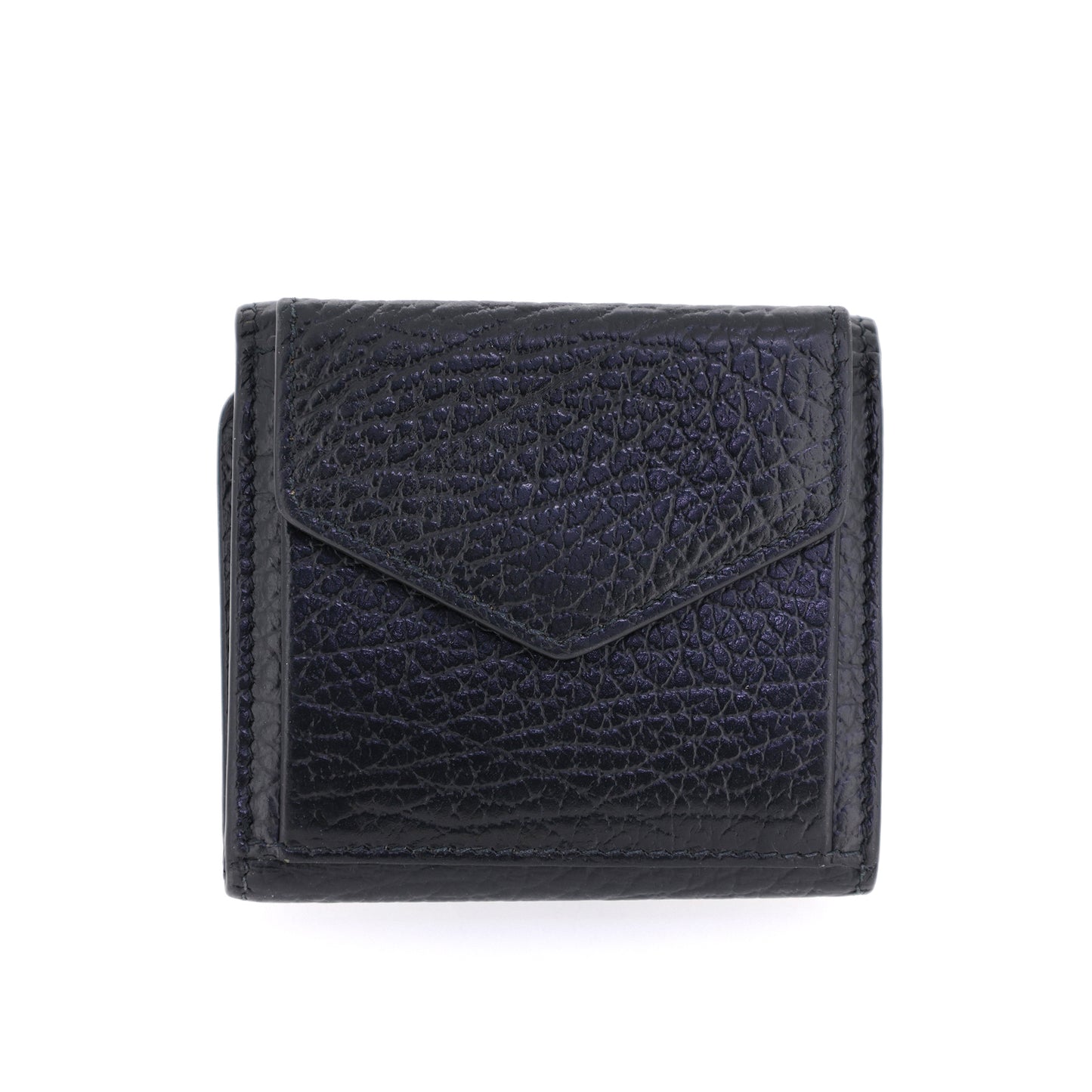 Maison Margiela 四针迷你钱包 S56U10150 中性黑色男士三折钱包