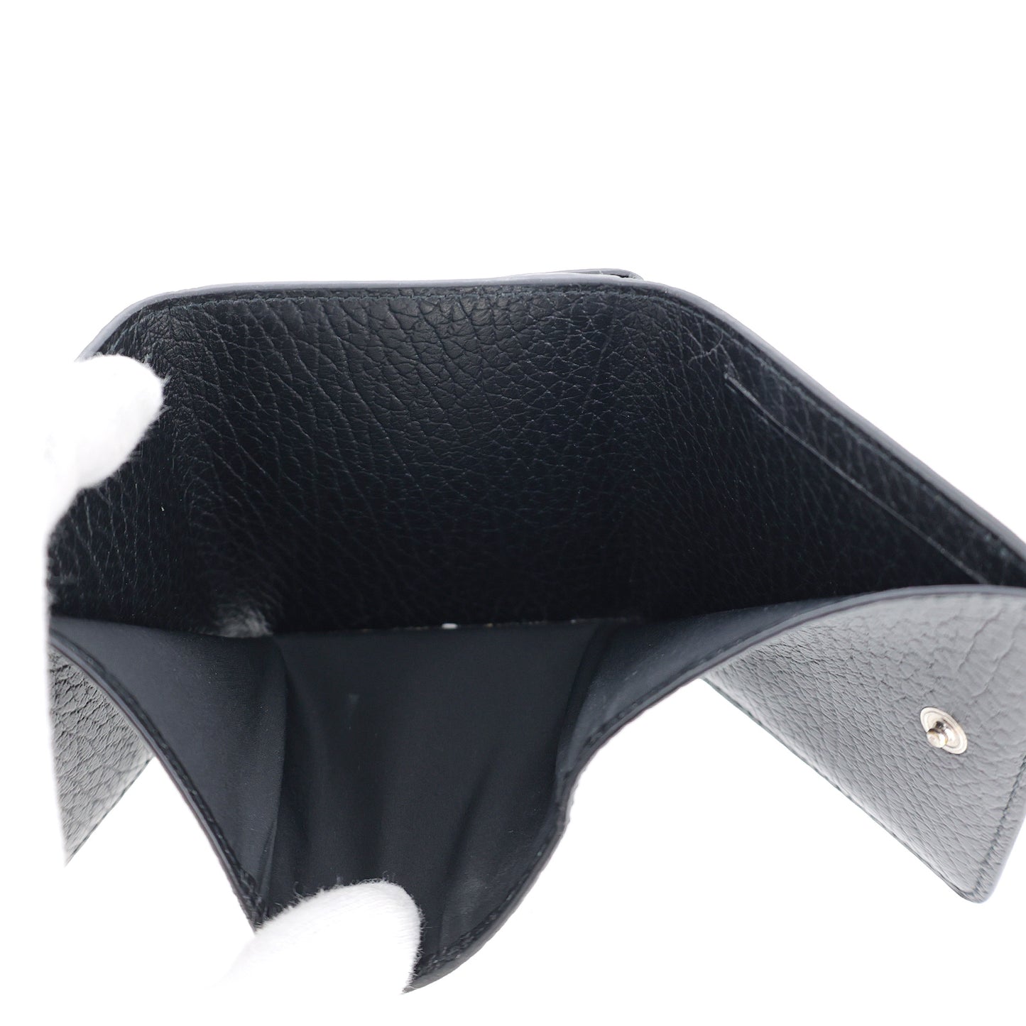 Maison Margiela 四针迷你钱包 S56U10150 中性黑色男士三折钱包