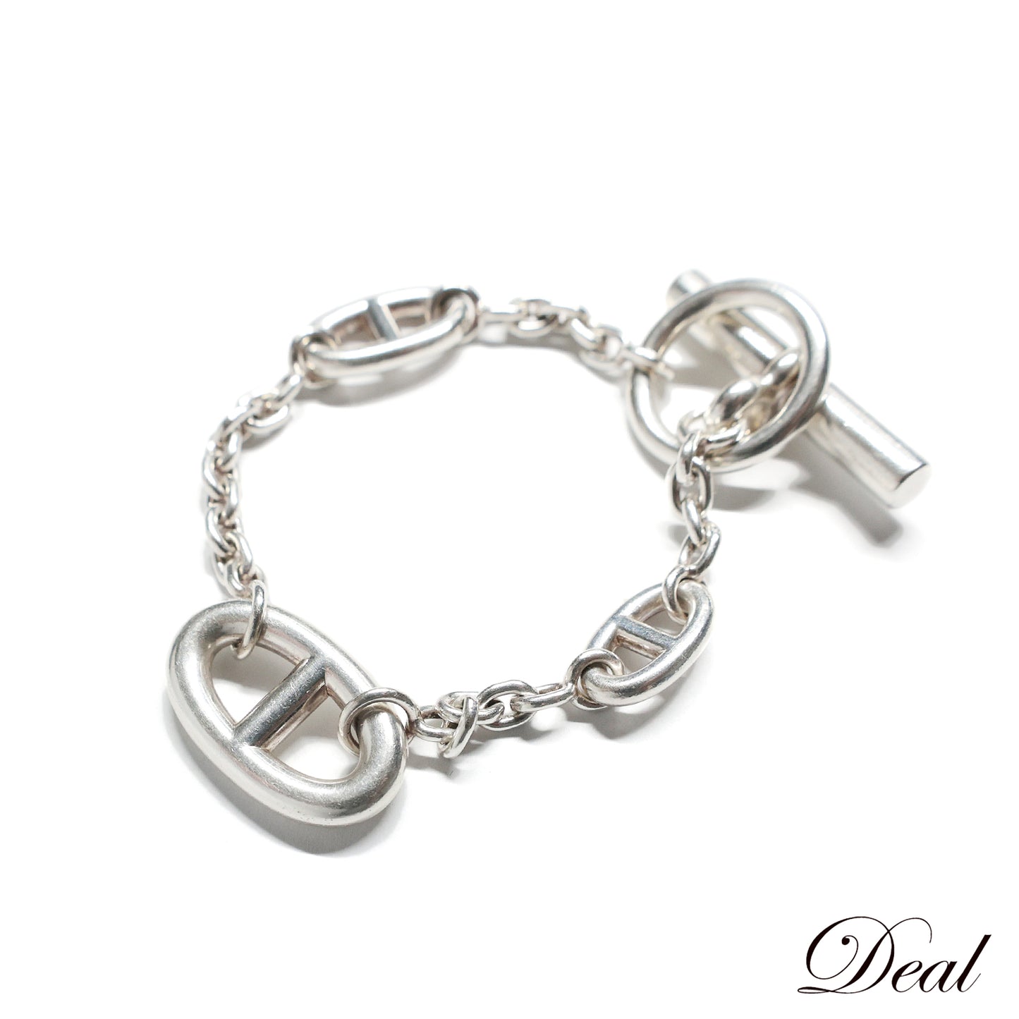 HERMES エルメス シェーヌダンクル ファランドール Ag925 シルバー レディース ブレスレット