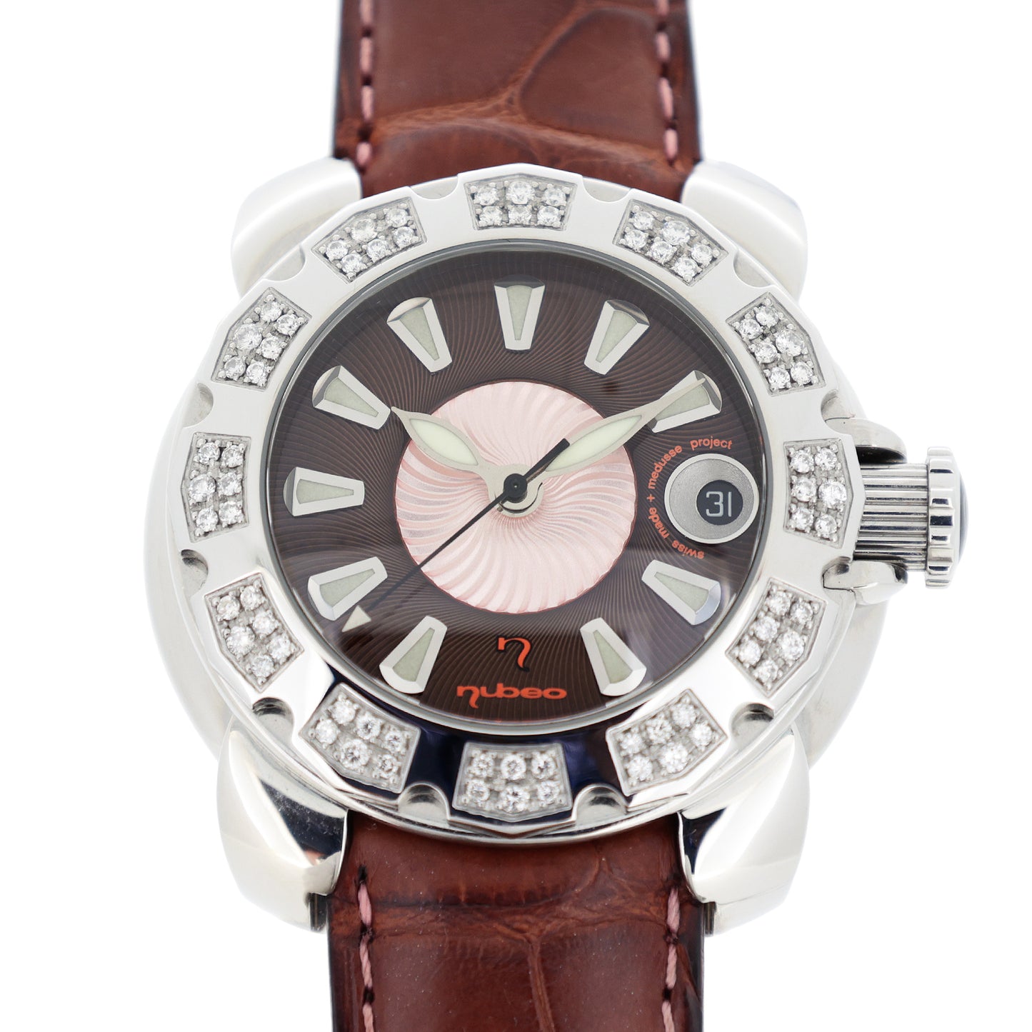 ベゼルダイヤ NUBEO ヌベオ ジュリーフィッシュプロジェクトメドゥース NUB02306232 メンズ 腕時計