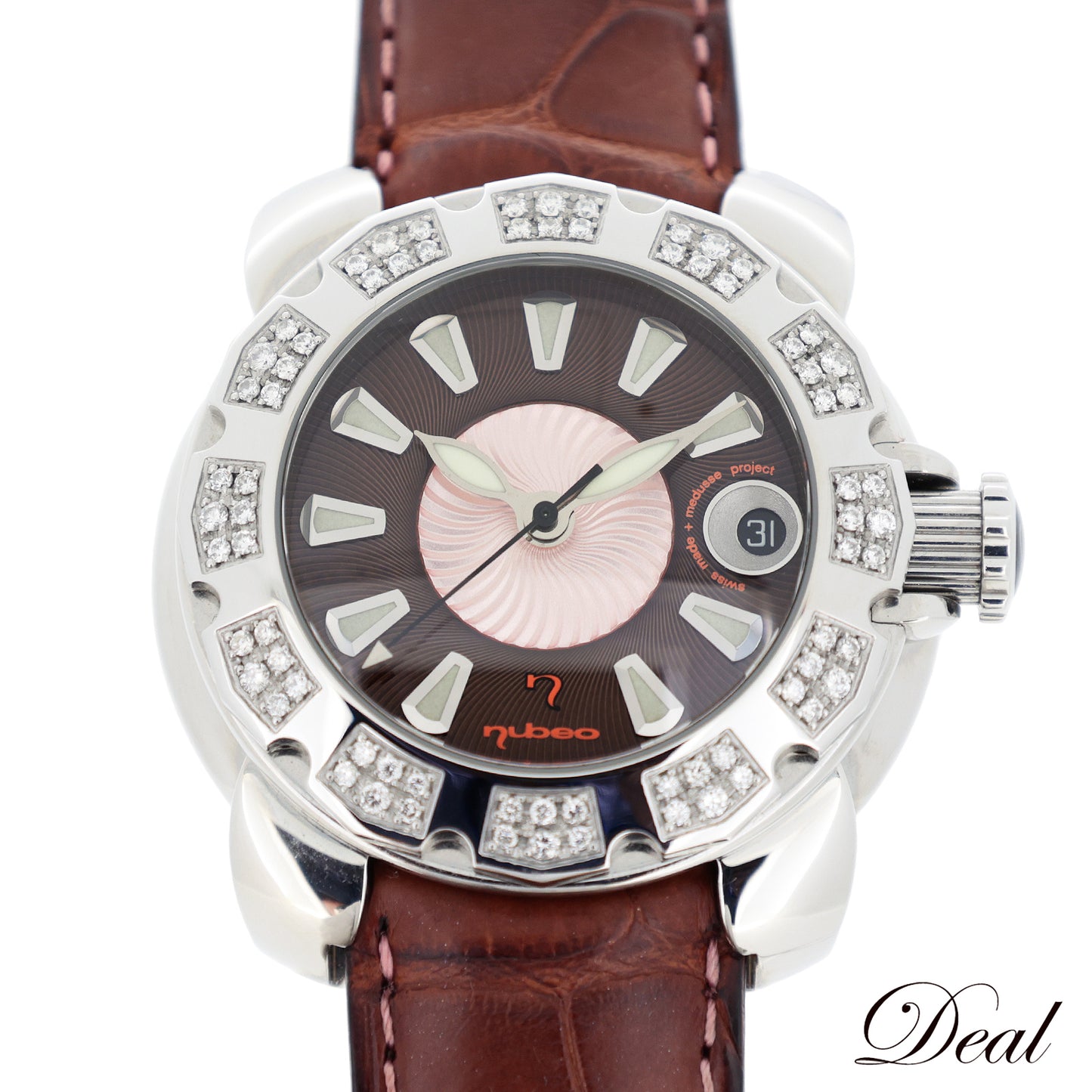 ベゼルダイヤ NUBEO ヌベオ ジュリーフィッシュプロジェクトメドゥース NUB02306232 メンズ 腕時計