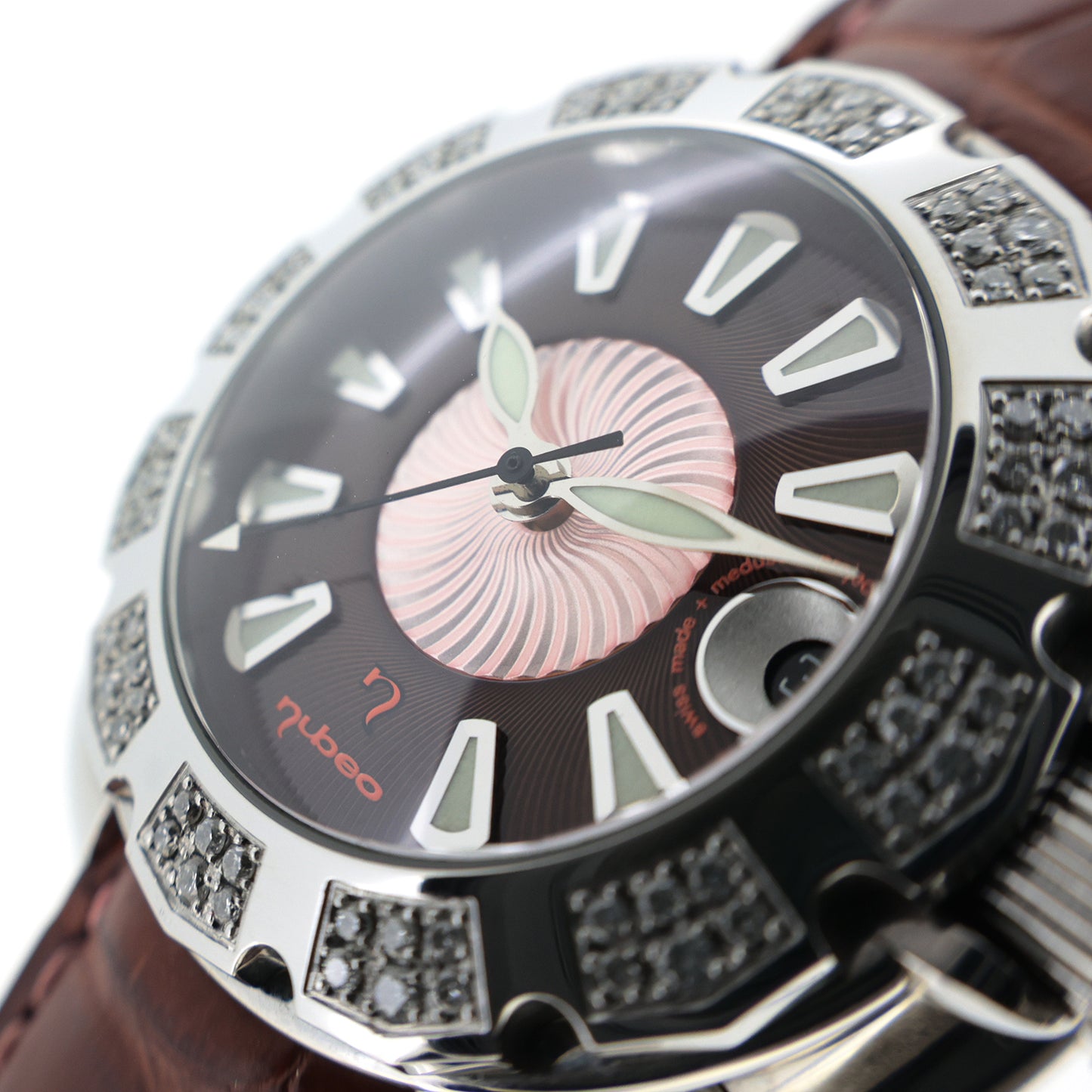 NUBEO (NuBeo) Juri Fish Project Medusa NUB02306232 Men's Watch with Bezel Diamonds