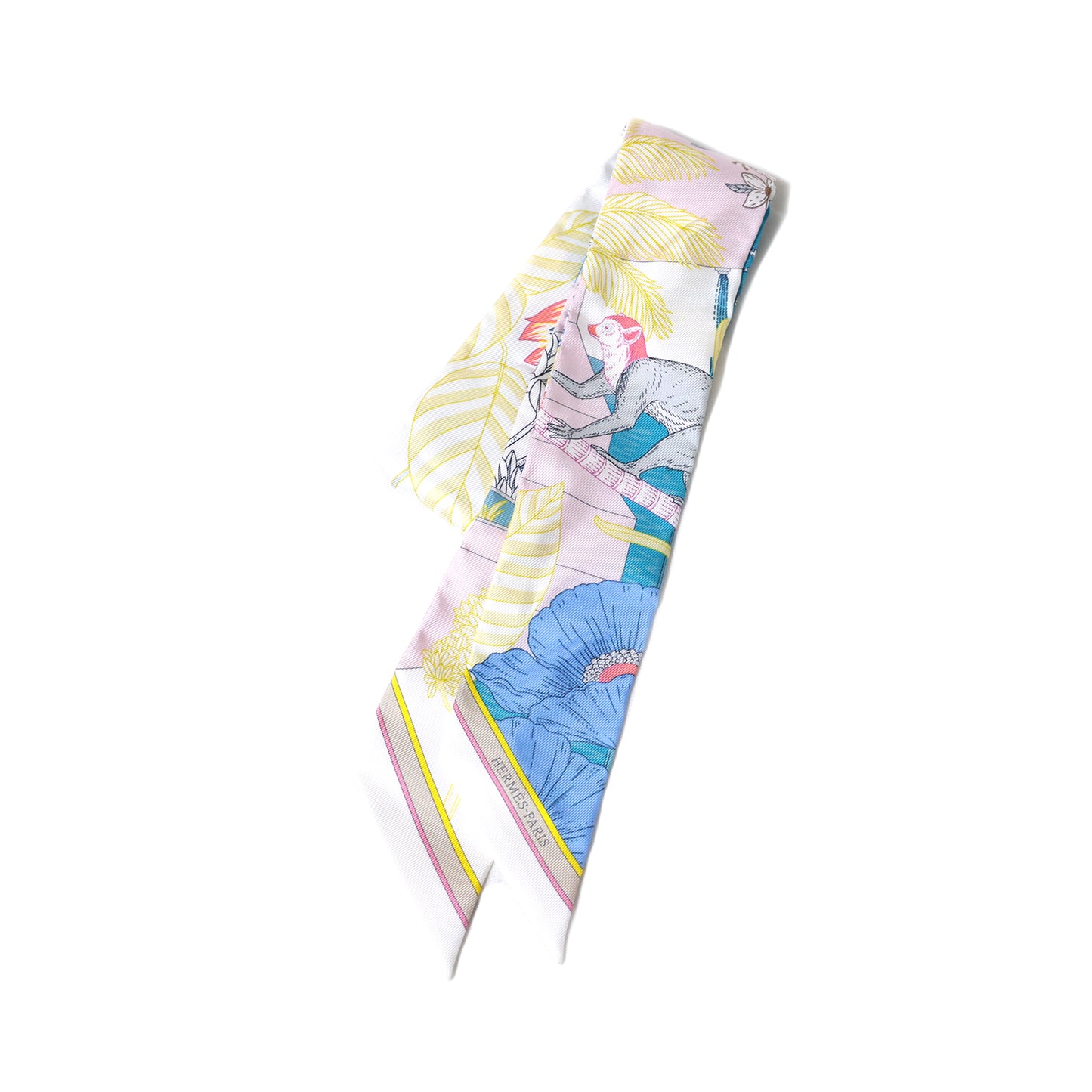 未使用 保管品 HERMES エルメス  ツイリー Precious Paradise プレシャス パラダイス  マルチカラー  レディース スカーフ