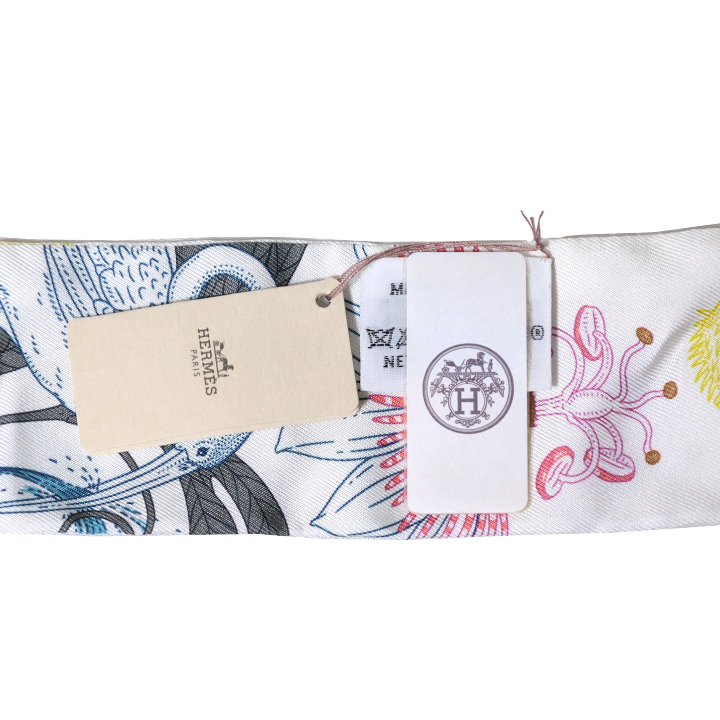 未使用 保管品 HERMES エルメス  ツイリー Precious Paradise プレシャス パラダイス  マルチカラー  レディース スカーフ