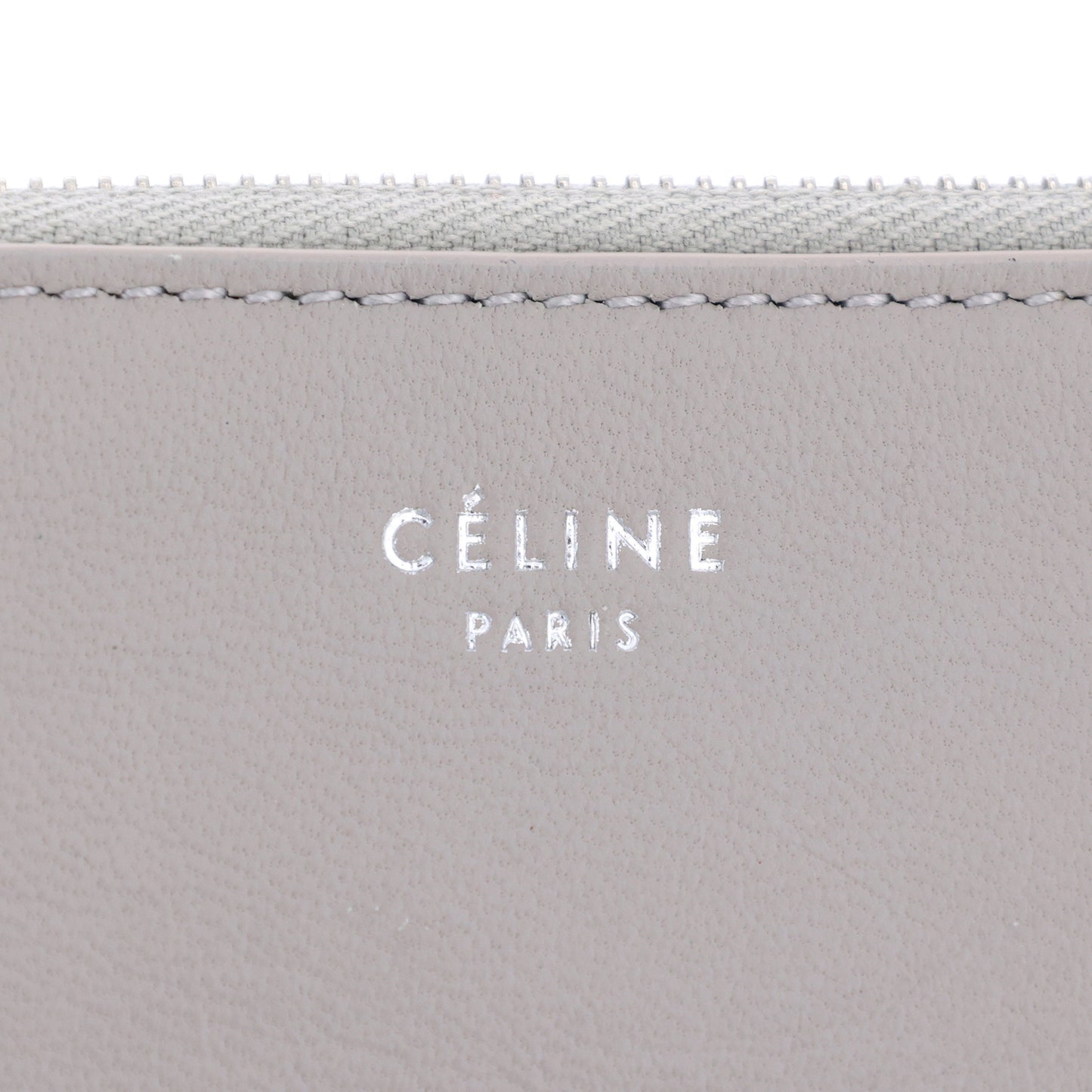 CELINE セリーヌ バイカラー キーリング付き グレー レディース コインケース
