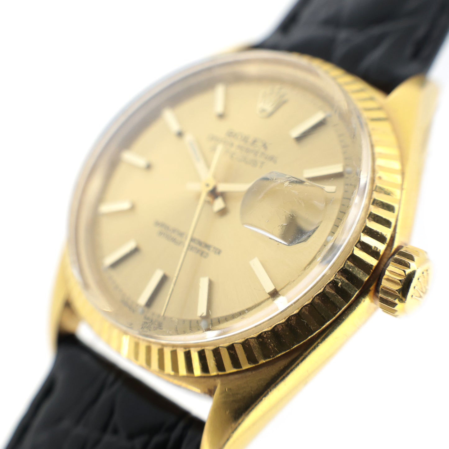 K18YG ROLEX ロレックス デイトジャスト 1601 ヴィンテージ 1953年 メンズ 腕時計