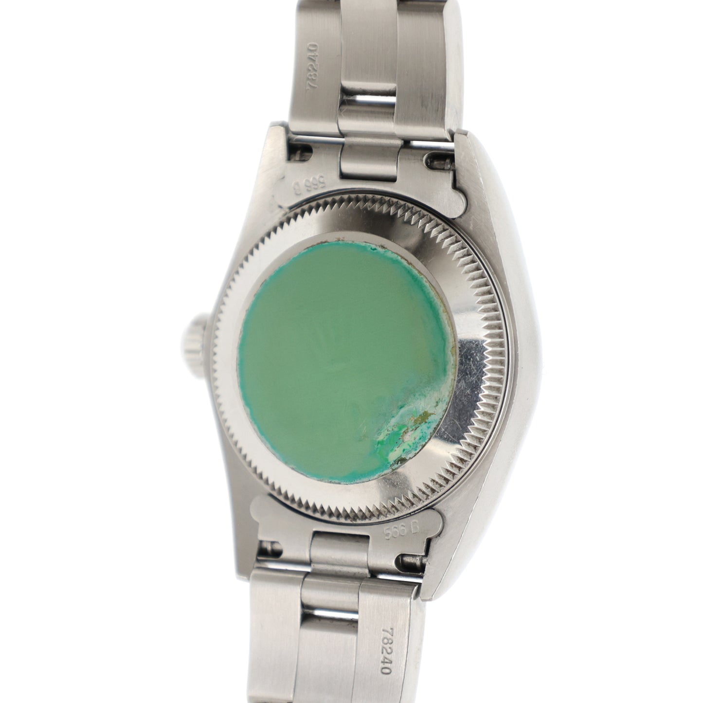 ROLEX ロレックス オイスターパーペチュアル P 76030 ピンク ホワイトバー レディース 腕時計