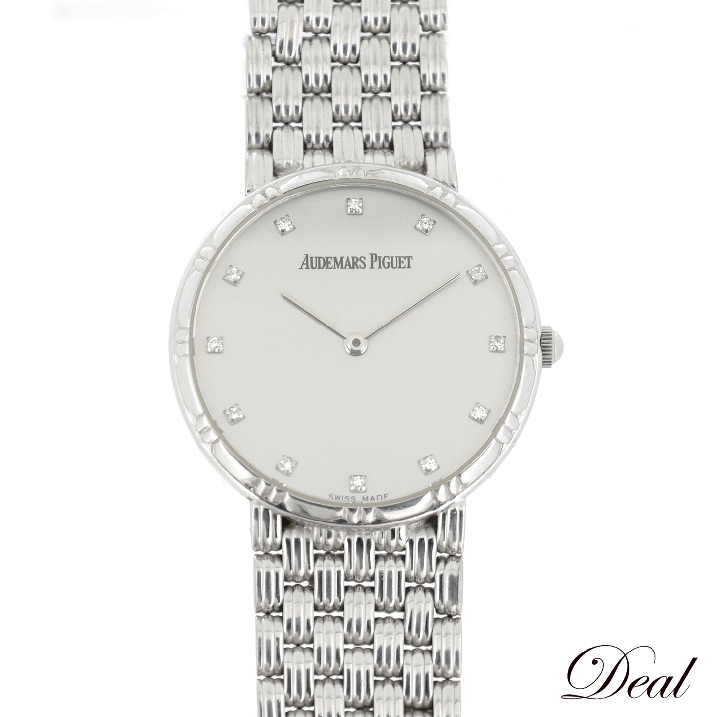 K18WG AUDEMARS PIGUET オーデマピゲ 12PD ラウンドウォッチ メンズ 腕時計