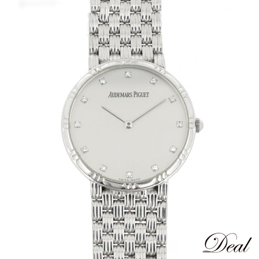 K18WG AUDEMARS PIGUET オーデマピゲ 12PD ラウンドウォッチ メンズ 腕時計