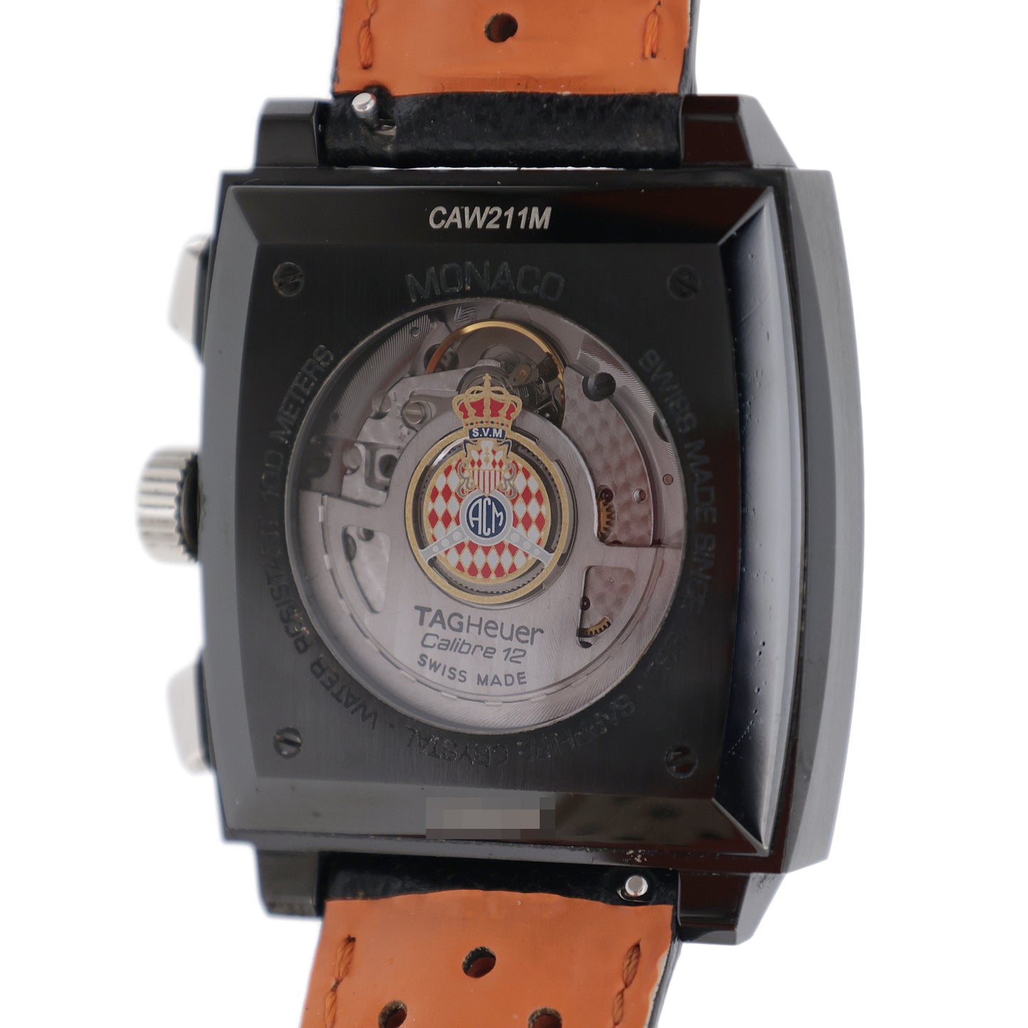 TAG HEUER タグホイヤー モナコ クロノグラフ ACM キャリバー12 CAW211M ブラックスティール メンズ 腕時計