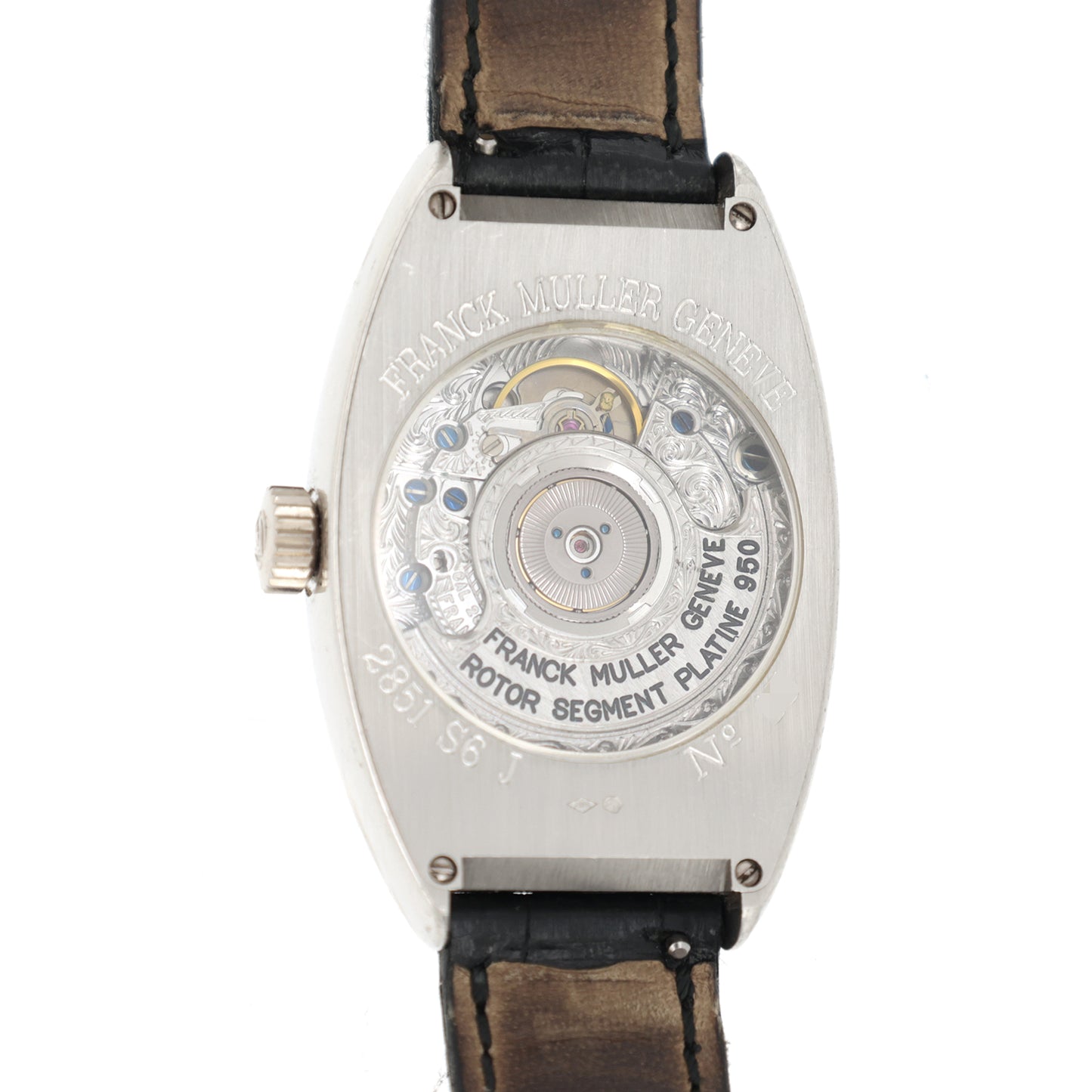 プラチナ950 日本限定モデル FRANCK MULLER フランクミュラー トノーカーベックス 2851S6J メンズ 腕時計