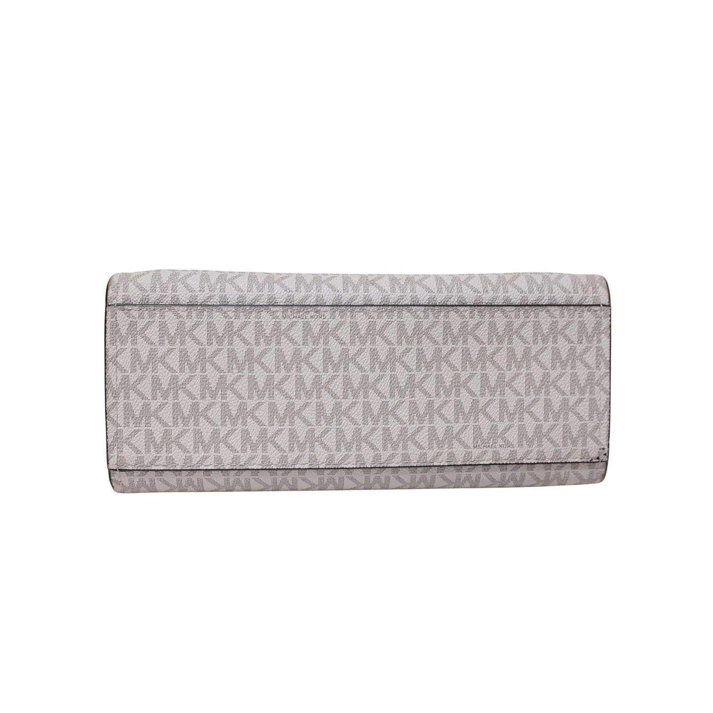 MICHAEL KORS マイケルコース  MKシグネチャー ライトブルー ホワイト系 ゴールド金具  鍵付き  ブルー  レディース ハンドバッグ