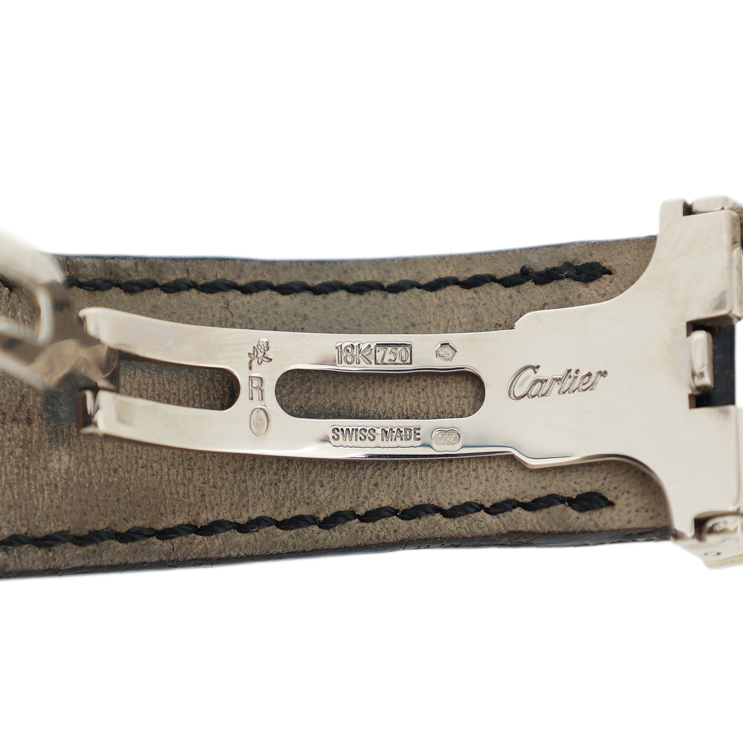 K18WG Cartier カルティエ ロトンド ラージデイトMM CPCP W1550751 メンズ 腕時計