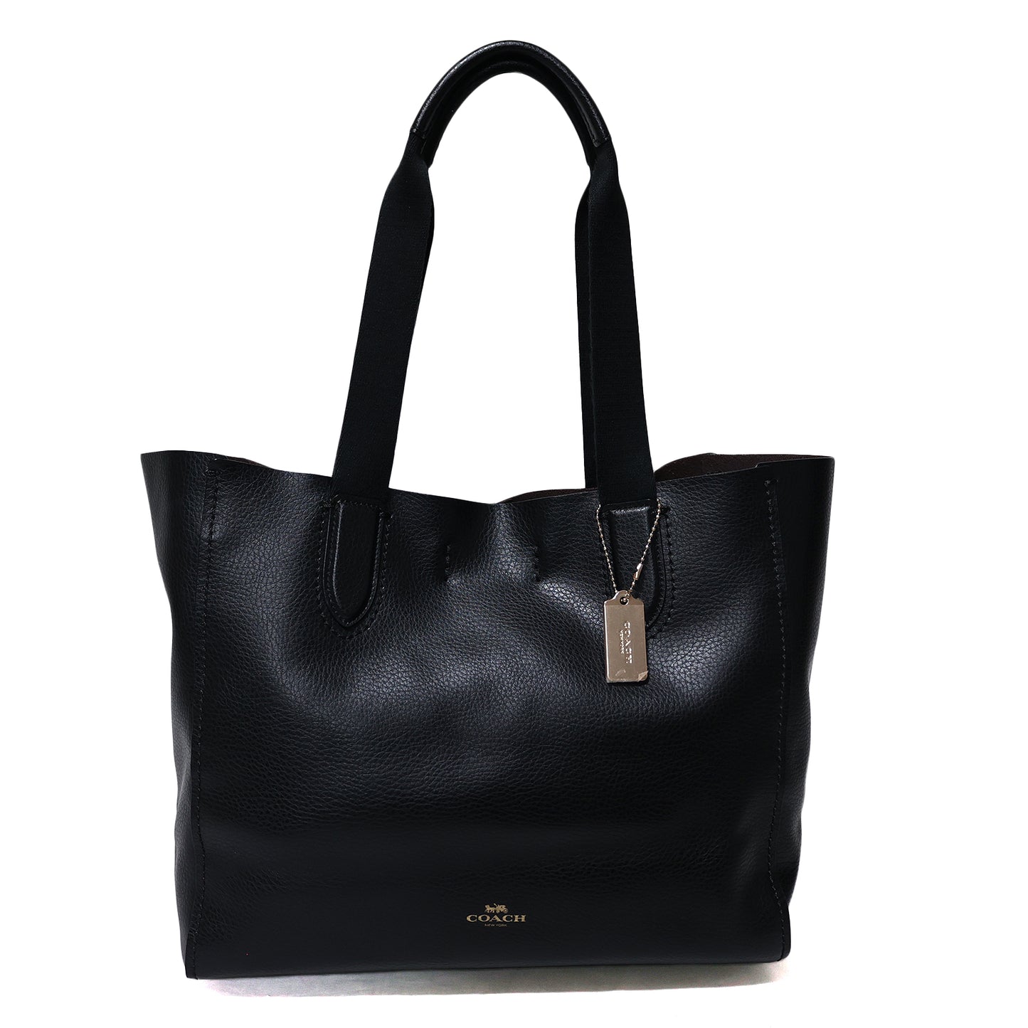 COACH Derby Pebble Black 58660 Women's Tote Bag