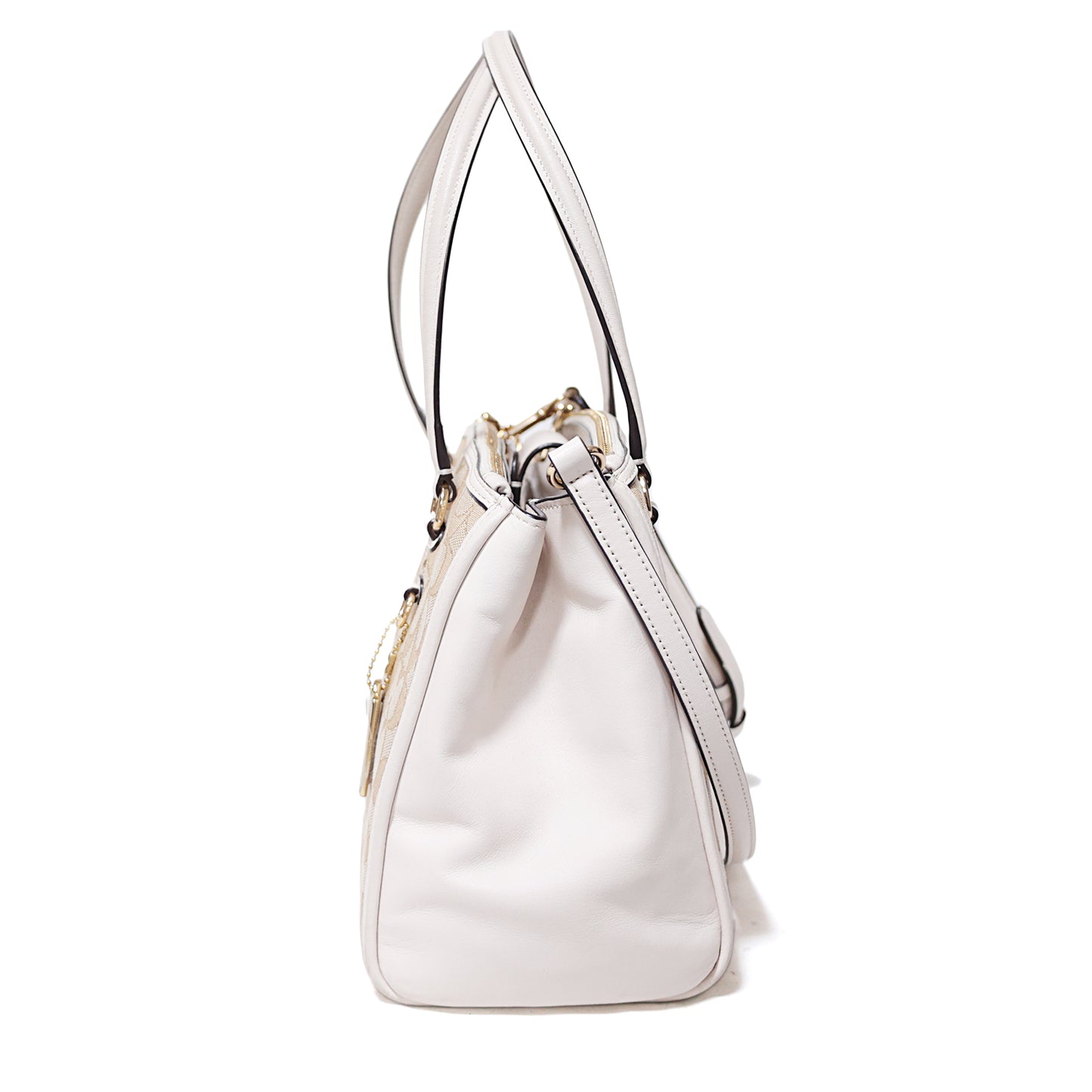 COACH コーチ シグネチャー スタントン キャリーオール F36906 2way ベージュ レディース トートバッグ