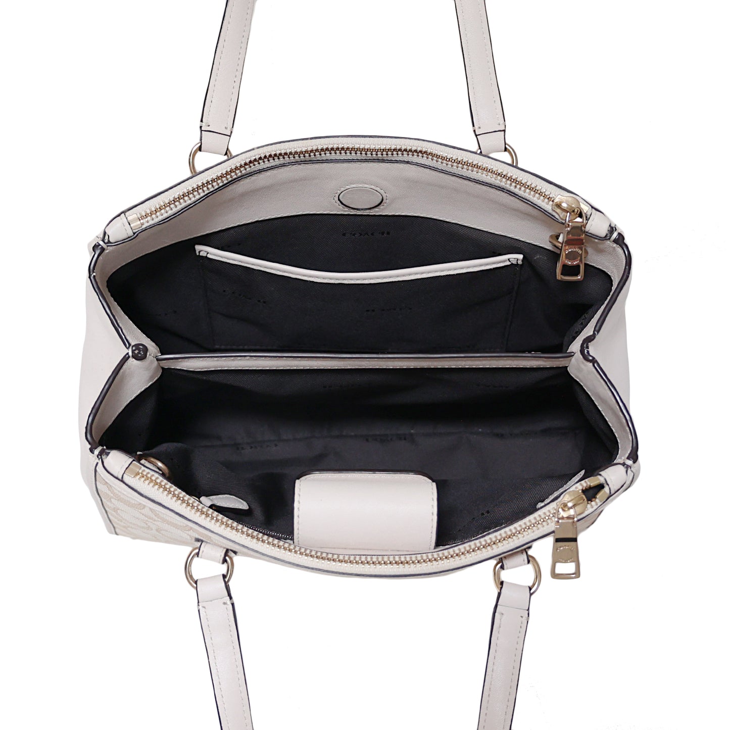 COACH コーチ シグネチャー スタントン キャリーオール F36906 2way ベージュ レディース トートバッグ