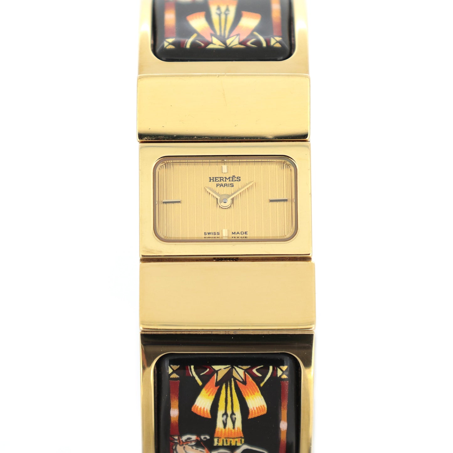HERMES エルメス  ロケ バングル ウォッチ  LO1.201  七宝焼き  レディース 腕時計
