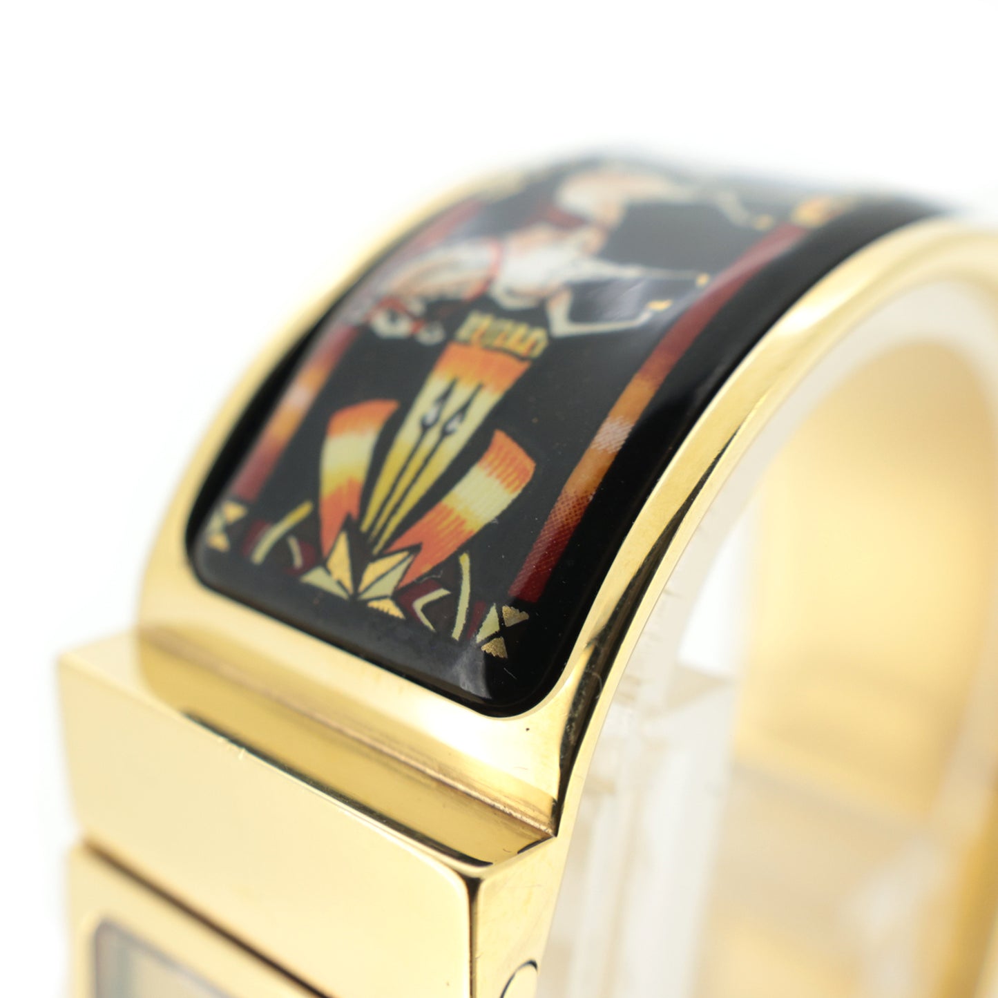 HERMES エルメス  ロケ バングル ウォッチ  LO1.201  七宝焼き  レディース 腕時計