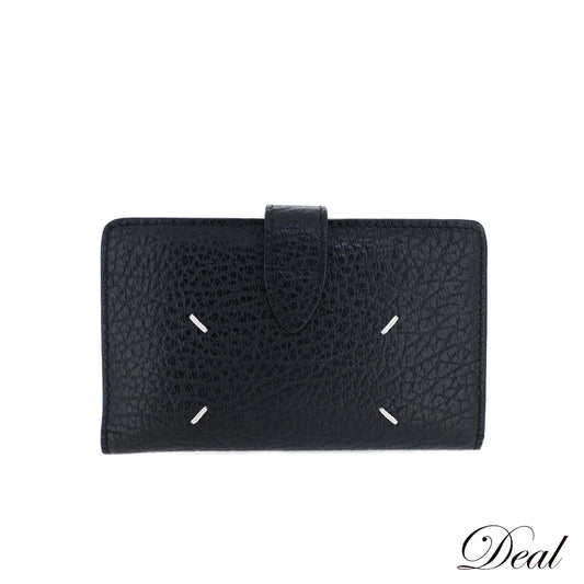 Maison Margiela メゾンマルジェラ 4ステッチ ミニウォレット コイン＆カード SA1VX0019 P4455 ブラック メンズ コインケース