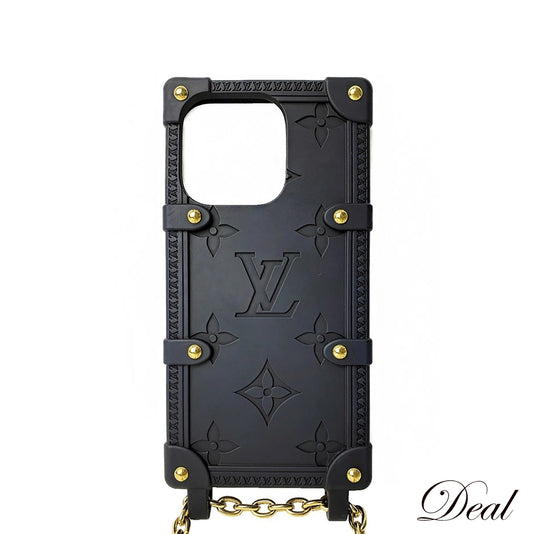 LOUIS VUITTON ルイ・ヴィトン モノグラム リ トランク iPhone 14pro M81997 スマホショルダー ブラック レディース スマホケース
LV