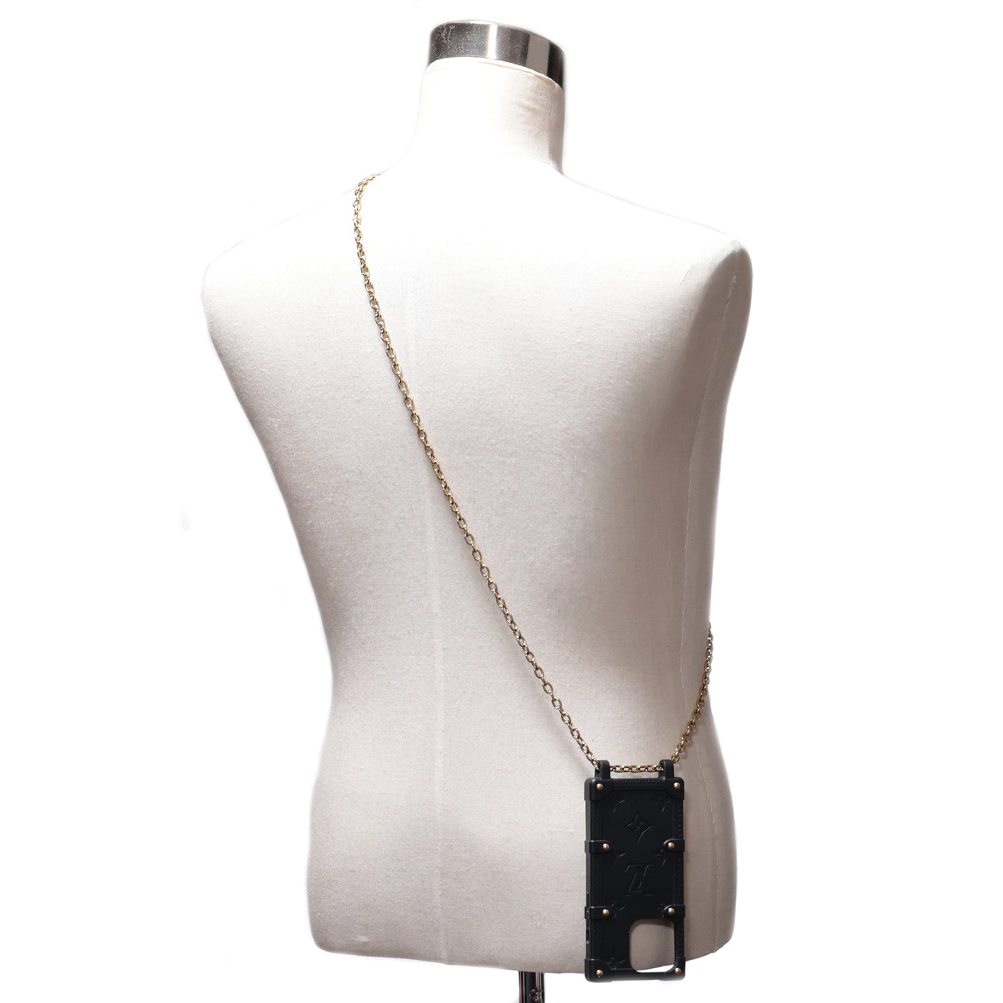 LOUIS VUITTON ルイ・ヴィトン モノグラム リ トランク iPhone 14pro M81997 スマホショルダー ブラック レディース スマホケース
LV