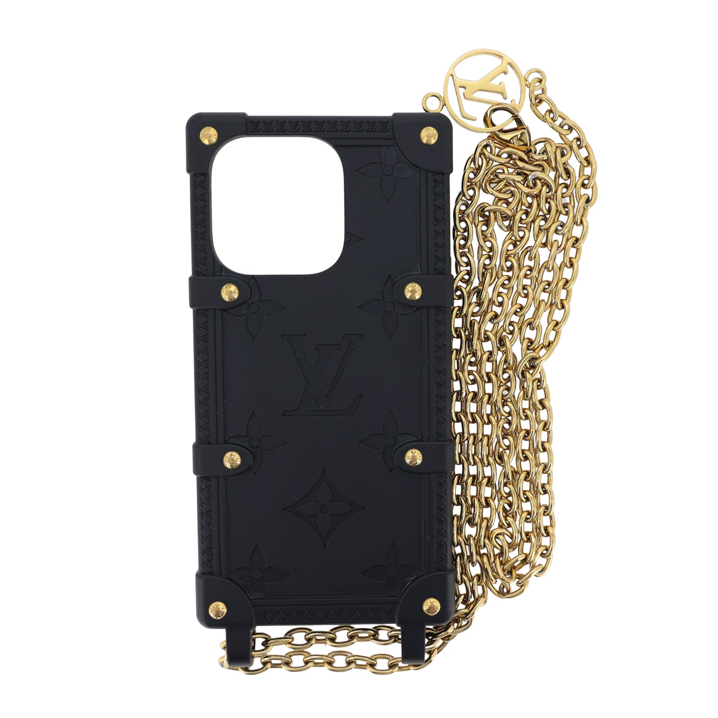 LOUIS VUITTON ルイ・ヴィトン モノグラム リ トランク iPhone 14pro M81997 スマホショルダー ブラック レディース スマホケース
LV
