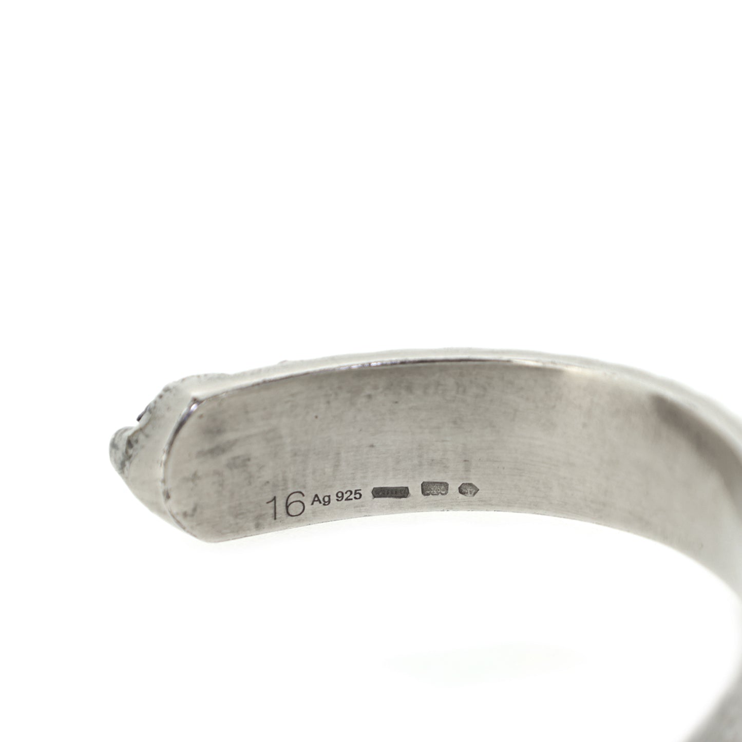 GUCCI グッチ タイガーヘッド アラベスク #16 SV925 シルバー メンズ バングル