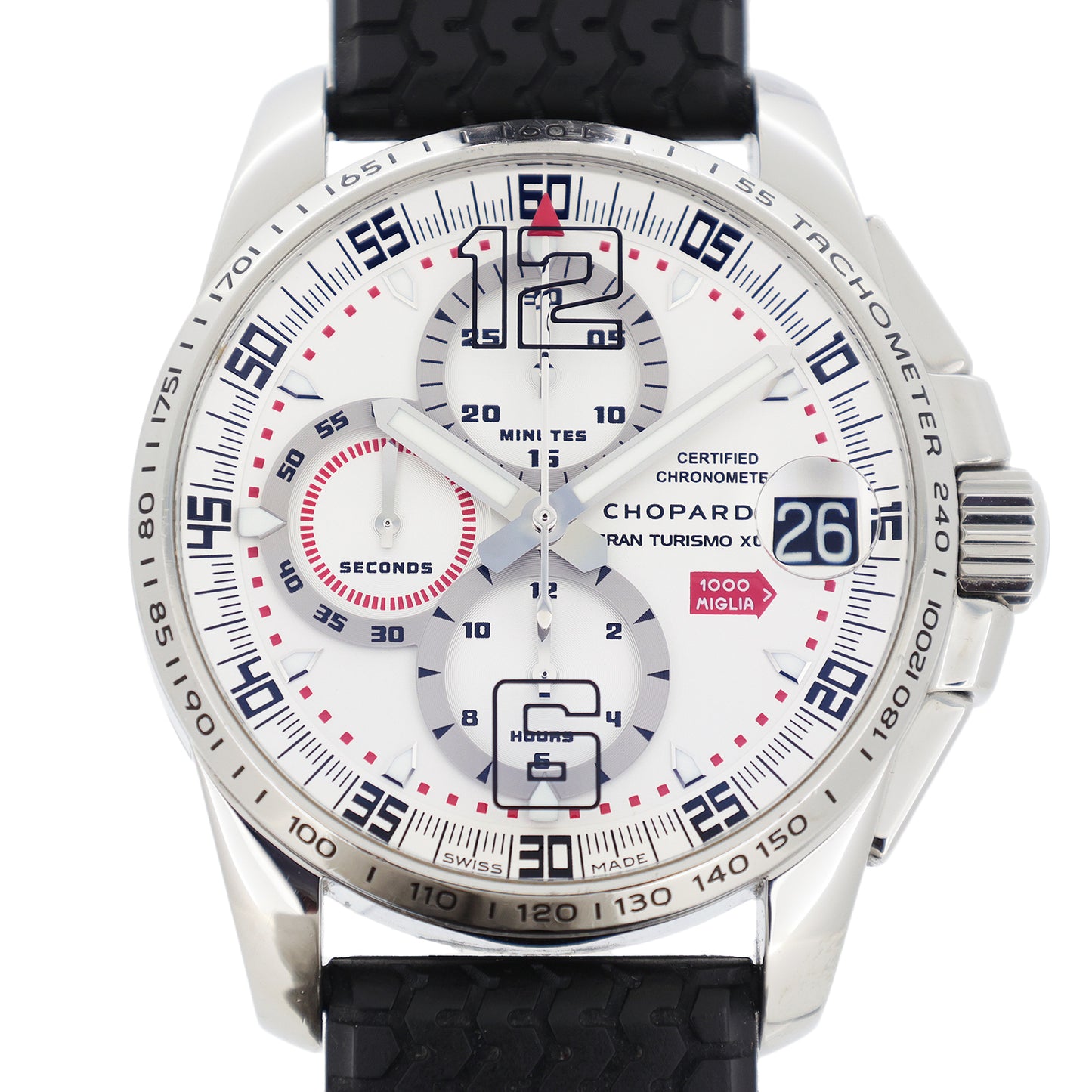 2008本限定 Chopard ショパール ミッレミリア GT XL クロノグラフ 16/8459-3009 メンズ 腕時計