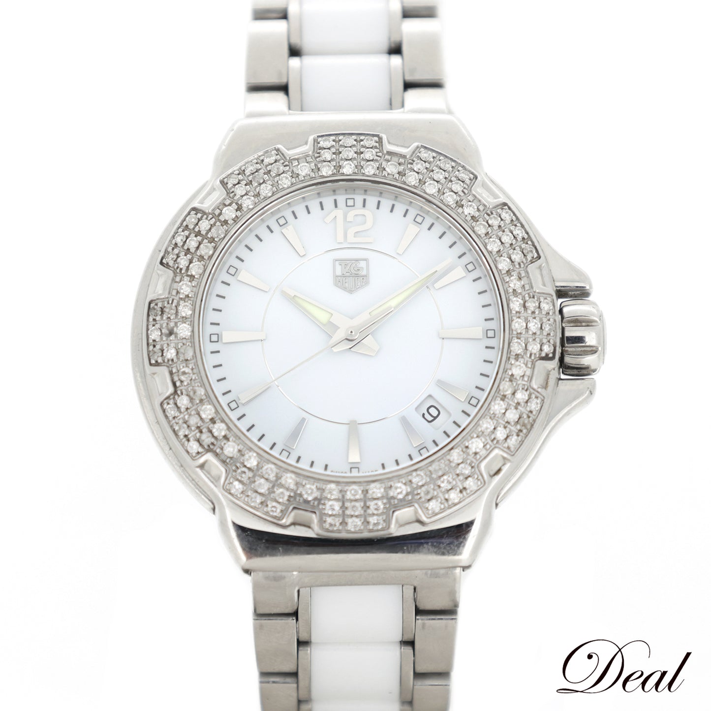 ダイヤ TAG HEUER タグホイヤー フォーミュラ1 白 セラミック WAH1215 レディース 腕時計