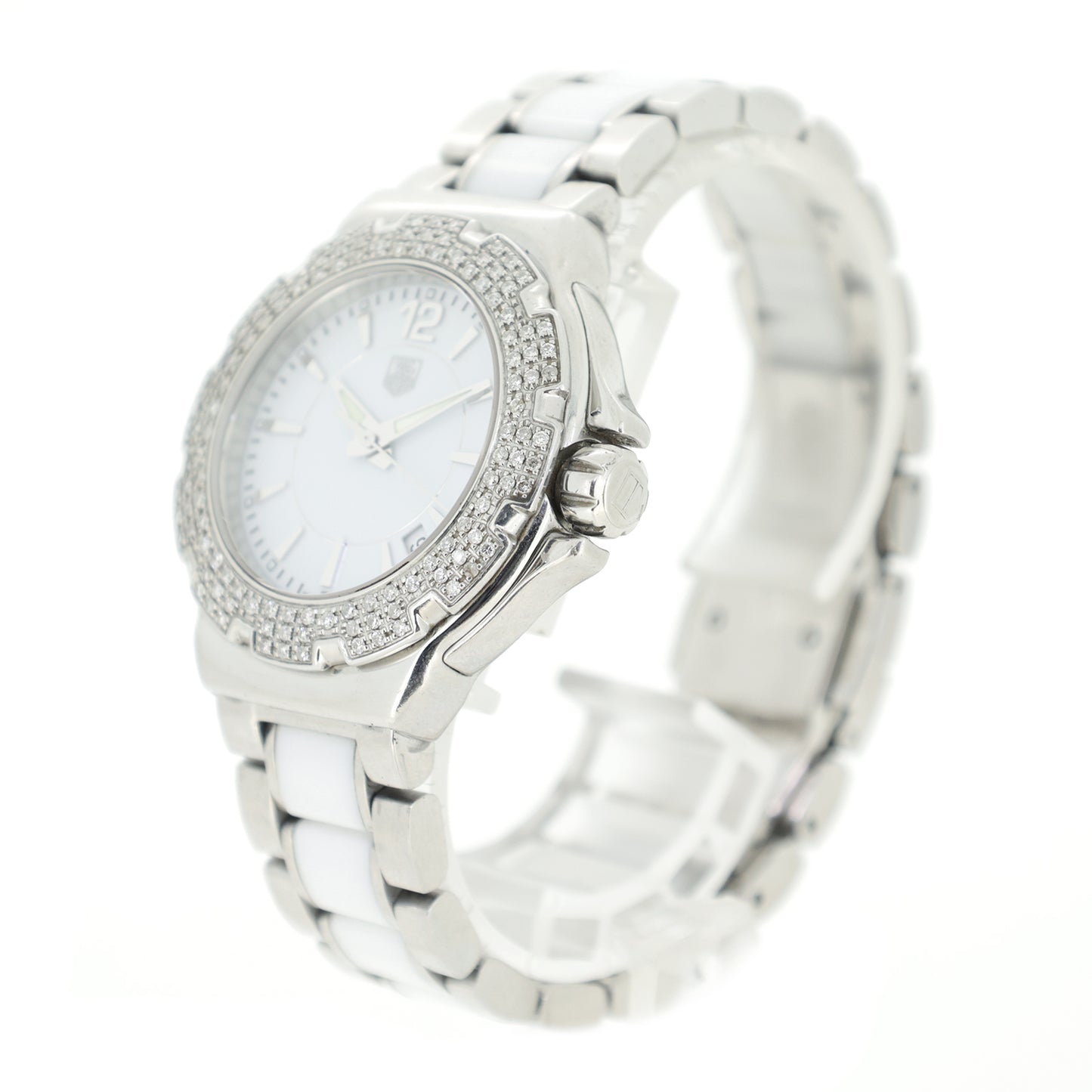 ダイヤ TAG HEUER タグホイヤー フォーミュラ1 白 セラミック WAH1215 レディース 腕時計