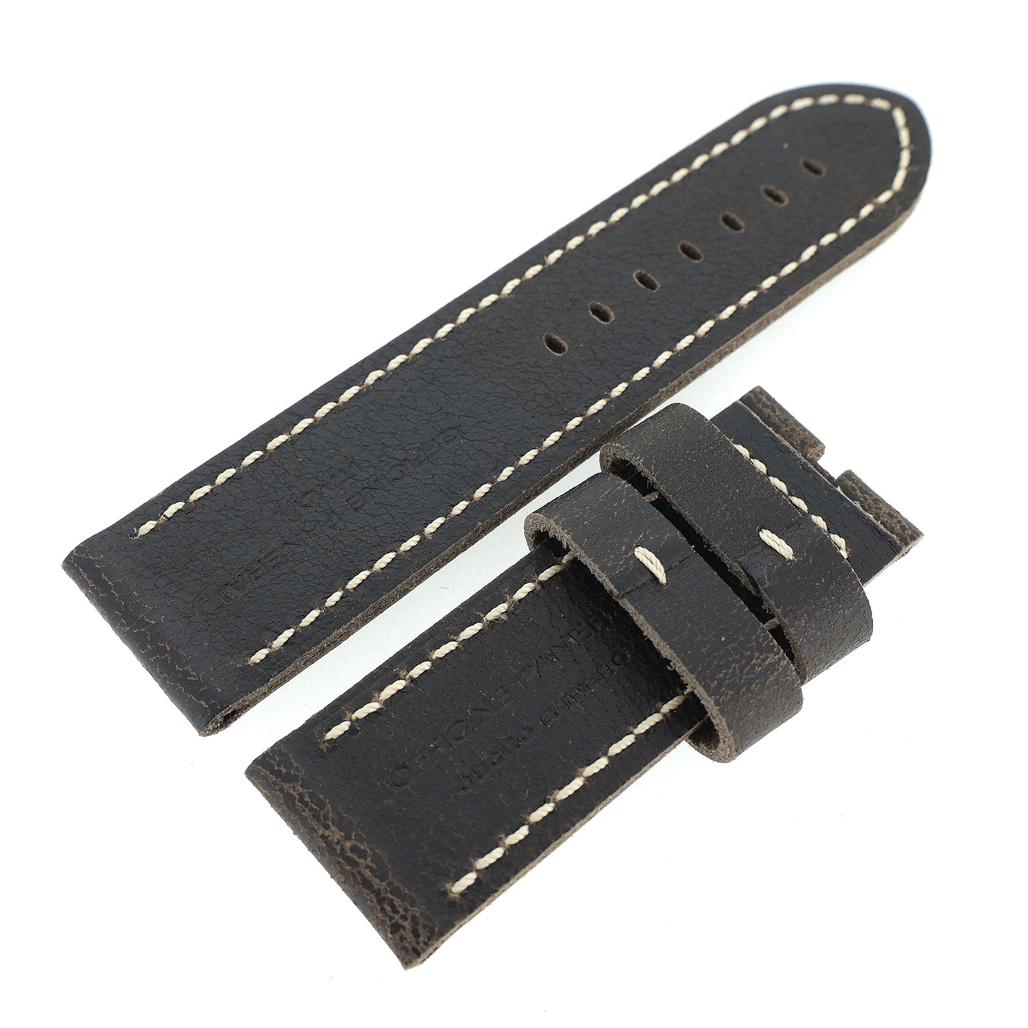 未使用 保管品 PANERAI パネライ 純正 レザーベルト 尾錠用 26mm ブラウン メンズ 時計ベルト