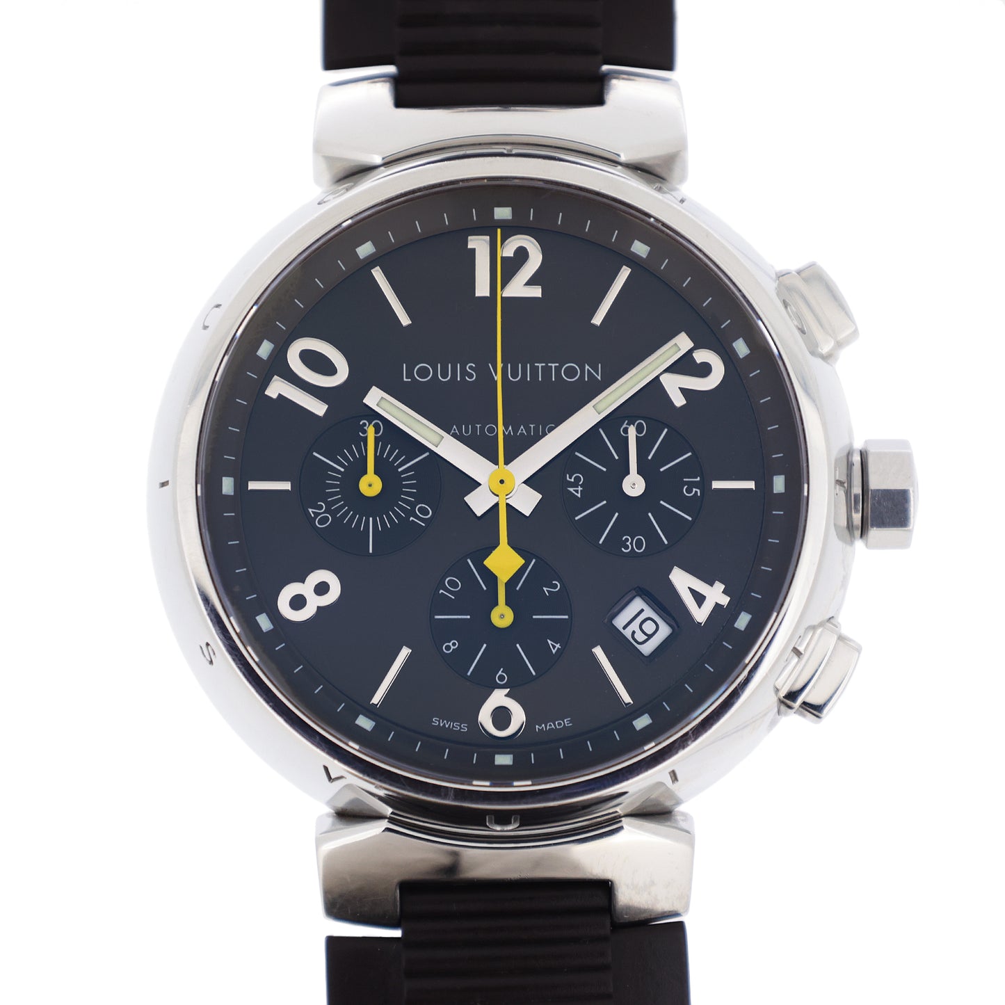 LOUIS VUITTON ルイ・ヴィトン  タンブール クロノ  Q1121  メンズ 腕時計
LV