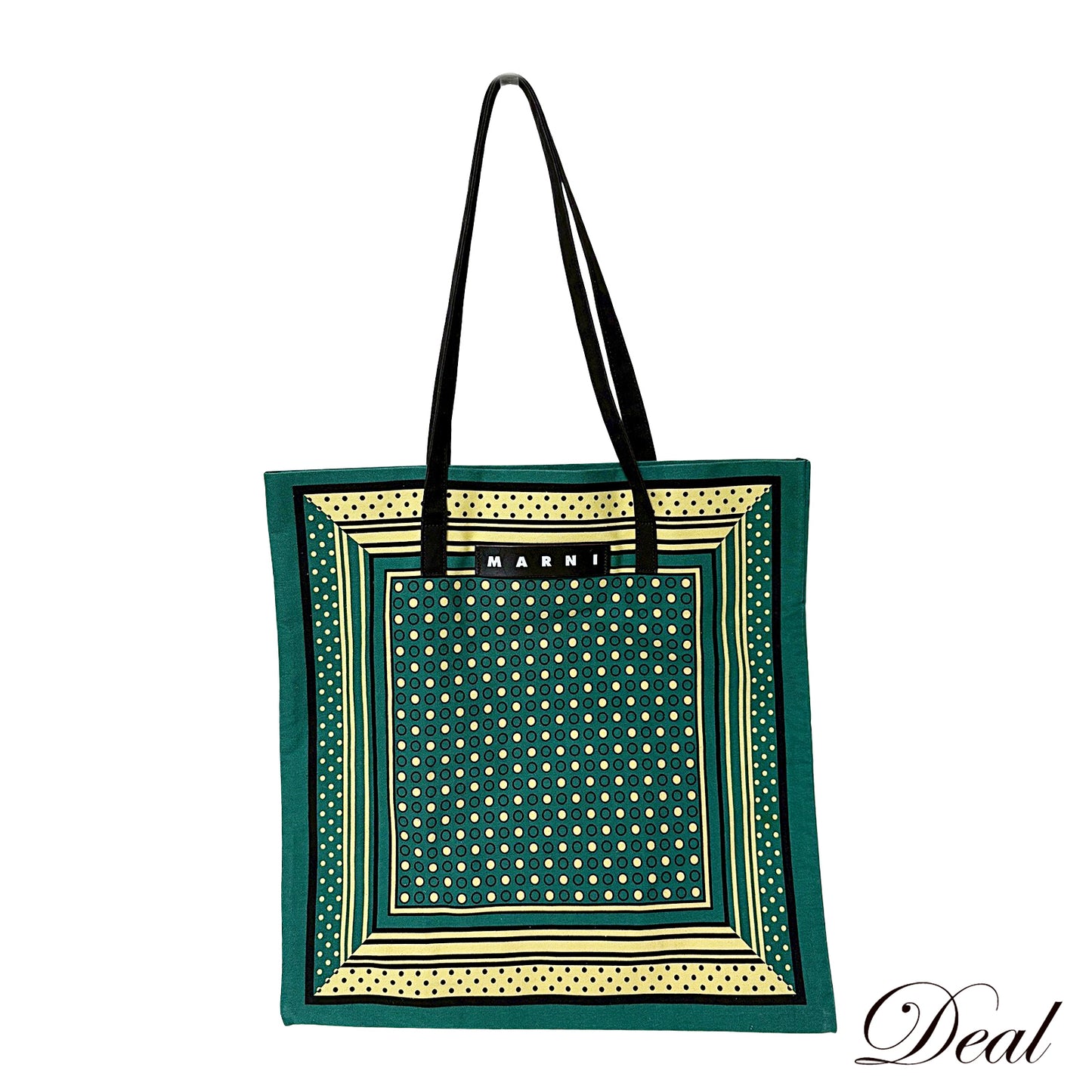MARNI マルニ バンダナ トート グリーンドット 緑 グリーン レディース トートバッグ