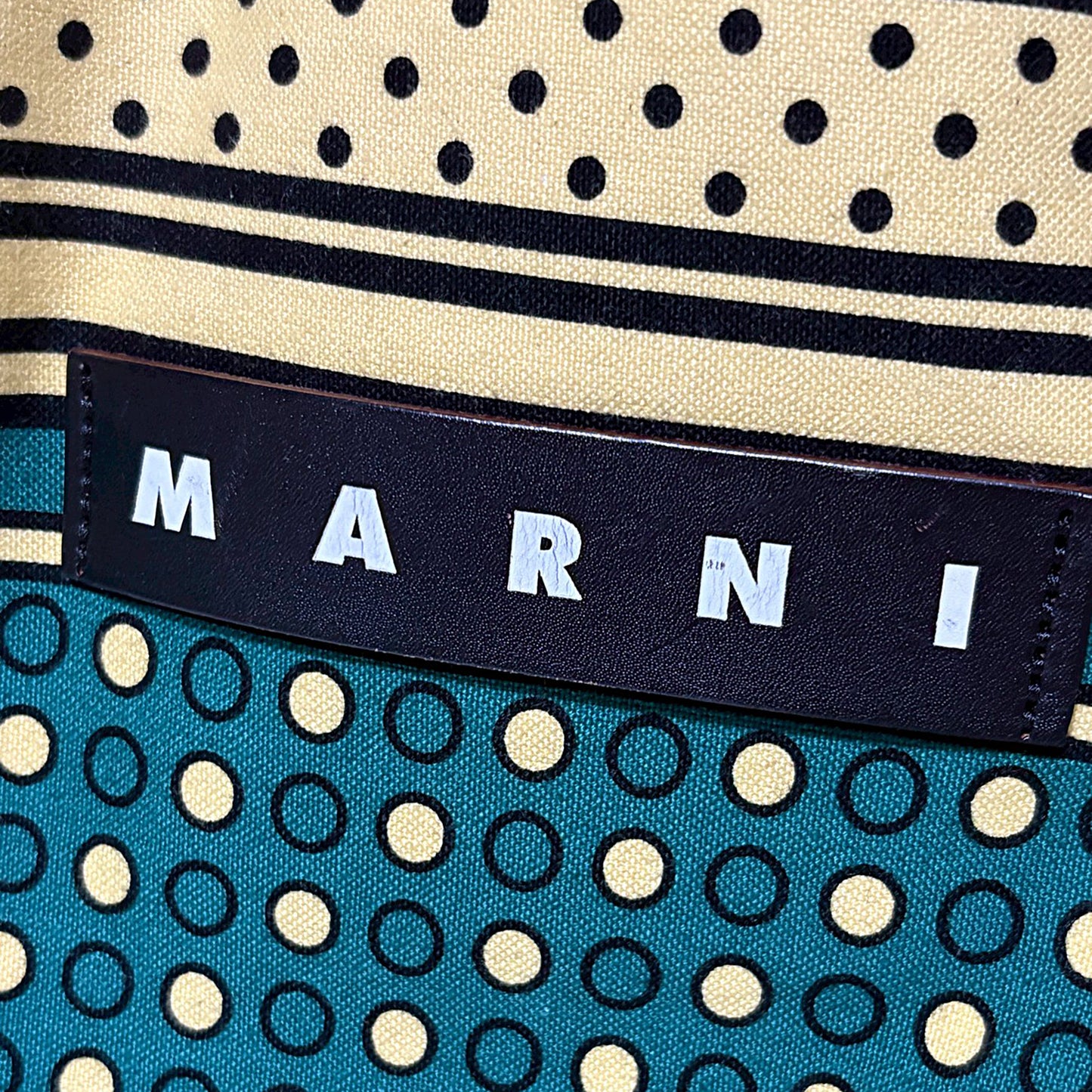 MARNI マルニ バンダナ トート グリーンドット 緑 グリーン レディース トートバッグ