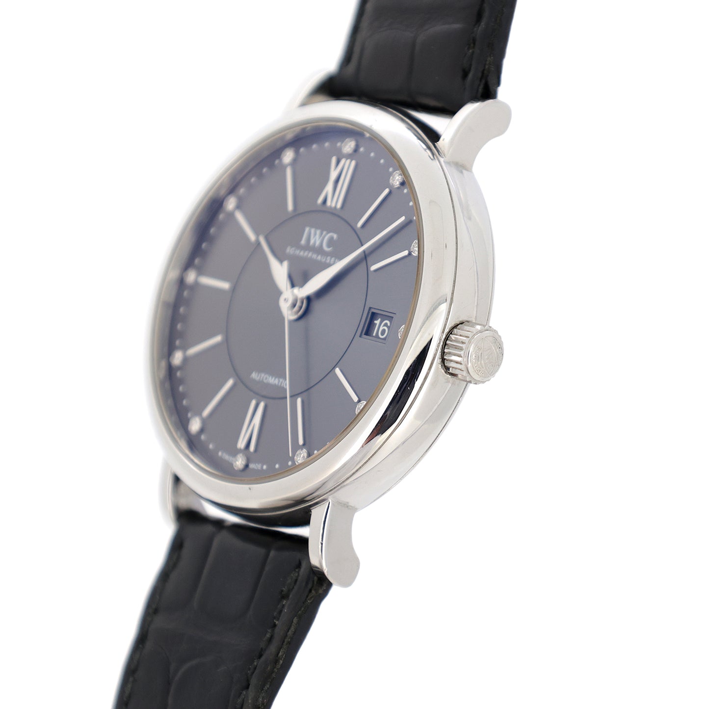 IWC アイダブリュシー ポートフィノ 12Pダイヤ IW458102 メンズ 腕時計