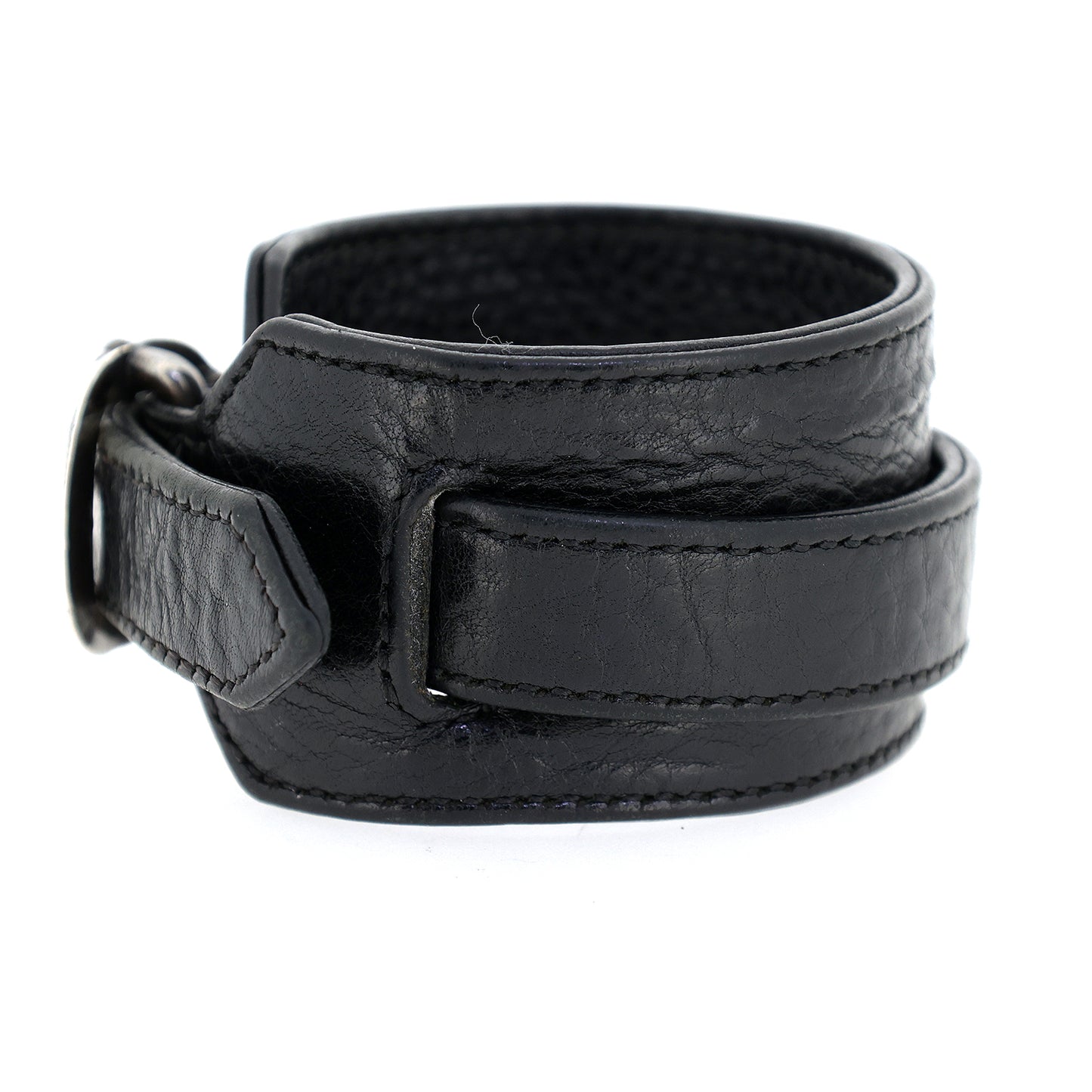 CHROME HEARTS クロムハーツ ロックンロール タイニー レザー ブラック メンズ ブレスレット