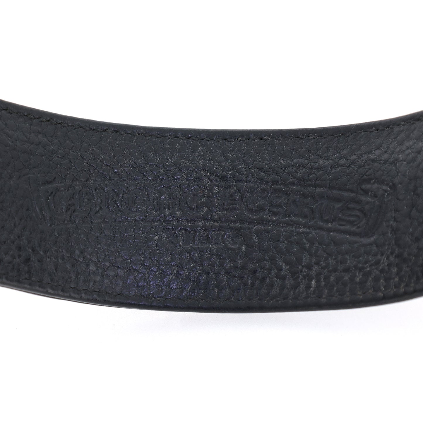 CHROME HEARTS クロムハーツ ロックンロール タイニー レザー ブラック メンズ ブレスレット