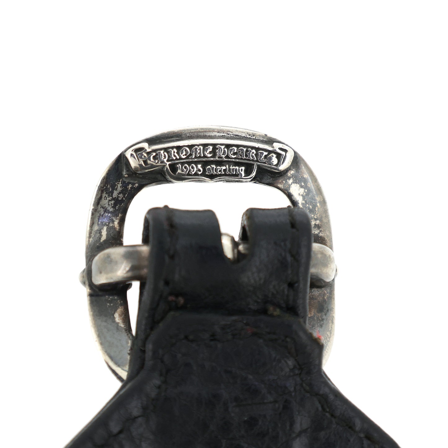 CHROME HEARTS クロムハーツ ロックンロール タイニー レザー ブラック メンズ ブレスレット