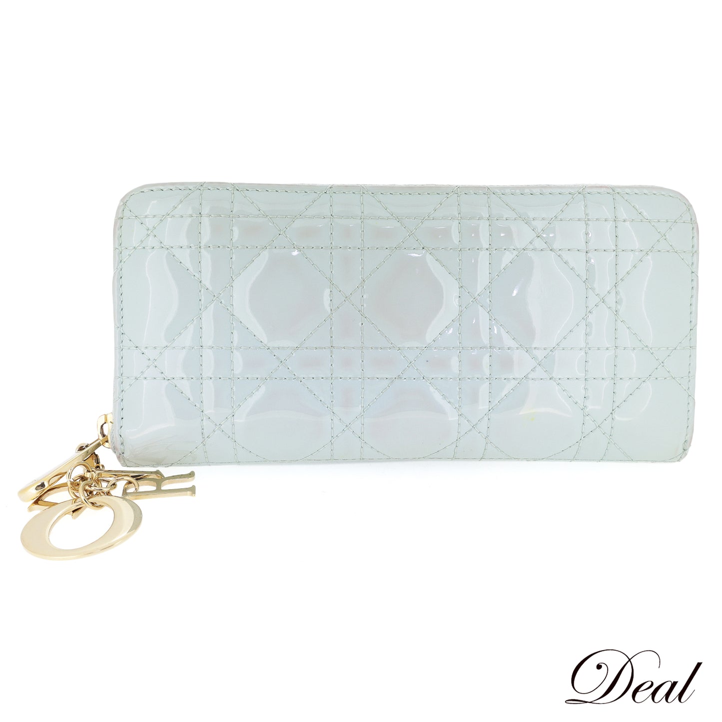 DIOR ディオール カナージュ 33-MA-0253 ブルー レディース 長財布