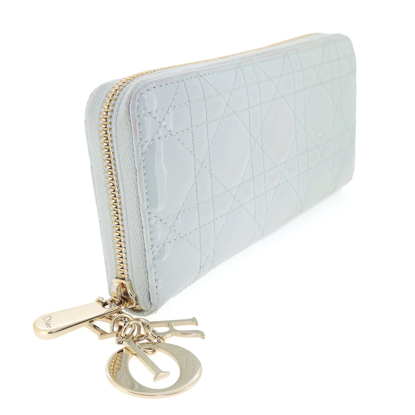 DIOR ディオール カナージュ 33-MA-0253 ブルー レディース 長財布