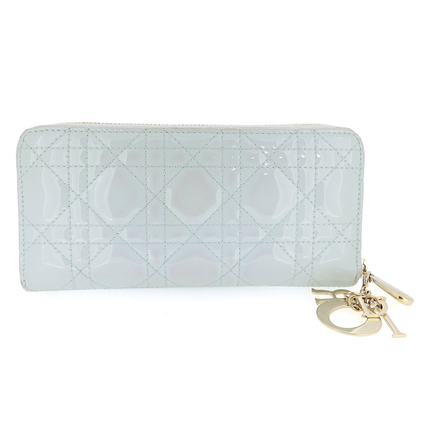 DIOR ディオール カナージュ 33-MA-0253 ブルー レディース 長財布